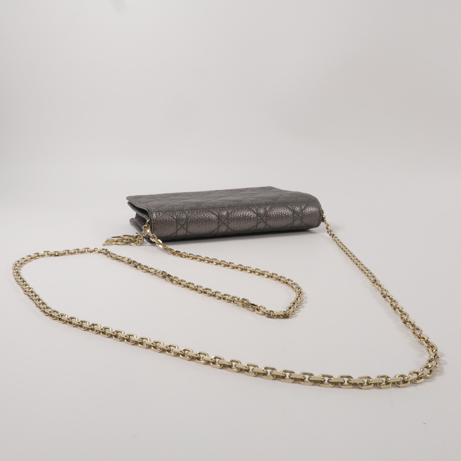 Dior 牛皮皮革Wallet On Chain鏈帶肩背袋