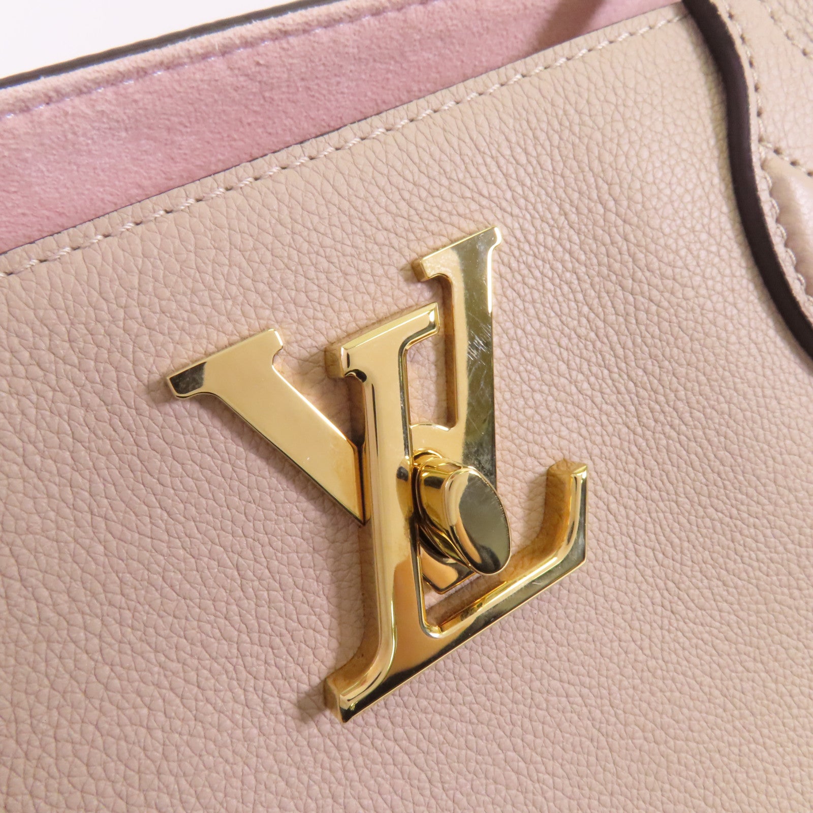 LOUIS VUITTON 牛皮皮革Lookme Shopper Bag金扣手挽