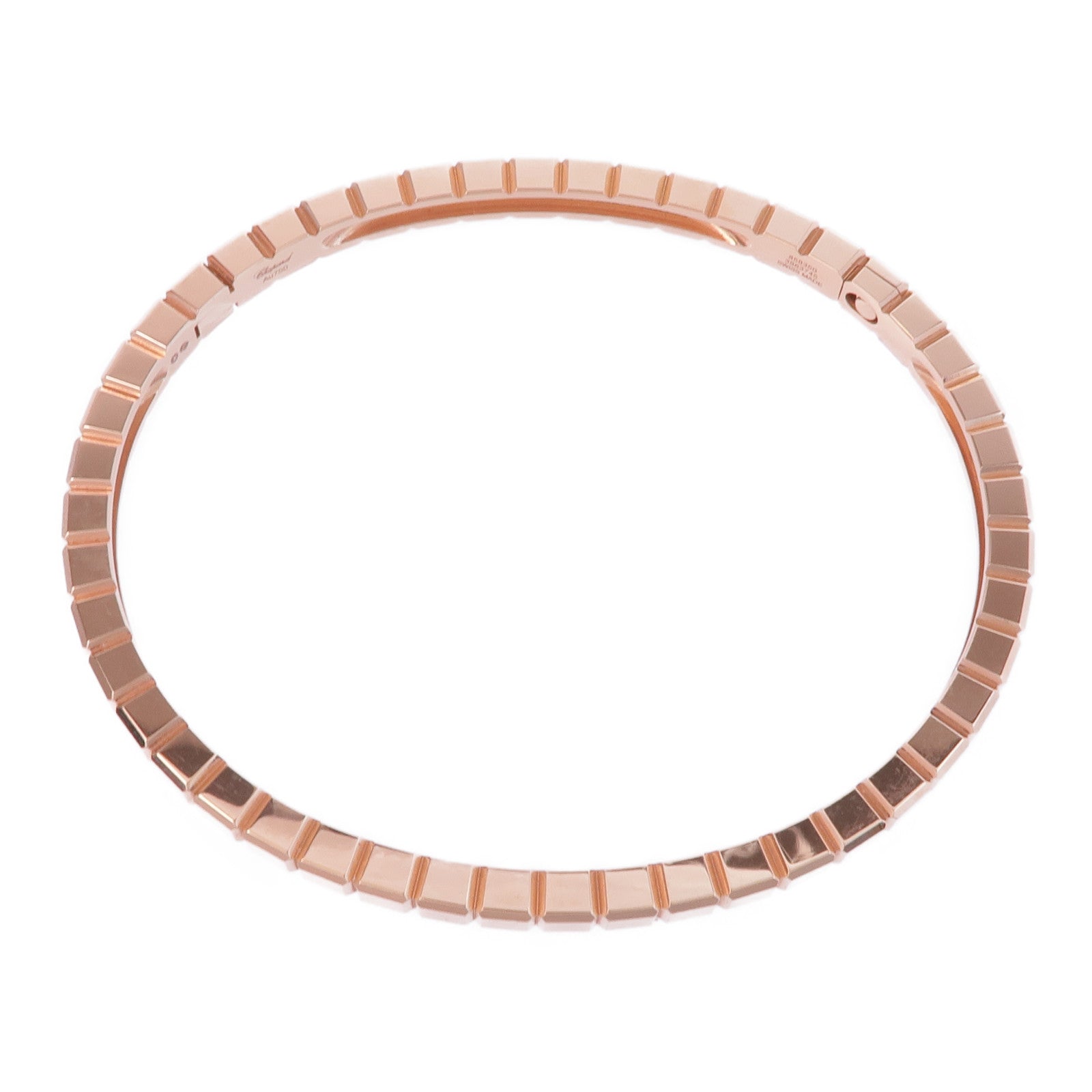 Chopard 18K玫瑰金Ice Cube Pure Bangle L手鐲