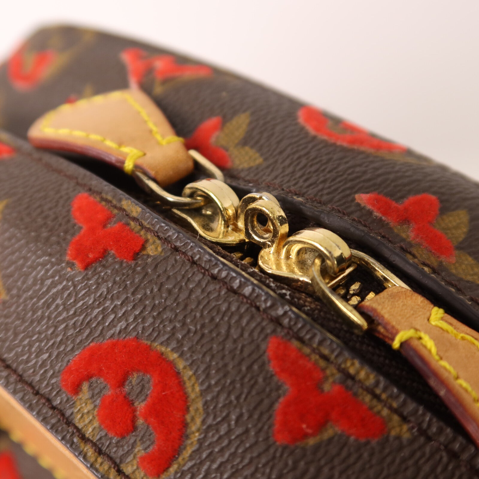 LOUIS VUITTON Monogram Tuffetage Deauville Cube Bag手挽袋