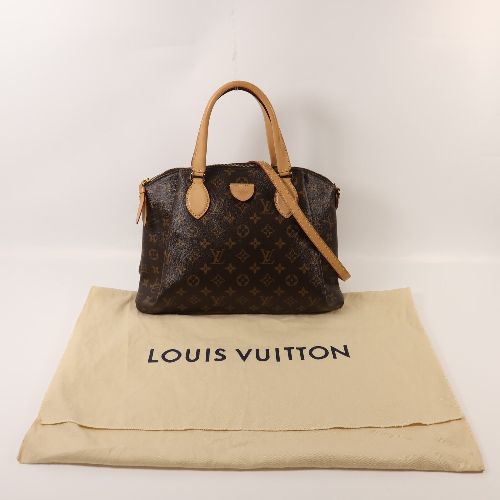 LOUIS VUITTON Monogram Rivoli PM金扣手挽肩背兩用袋