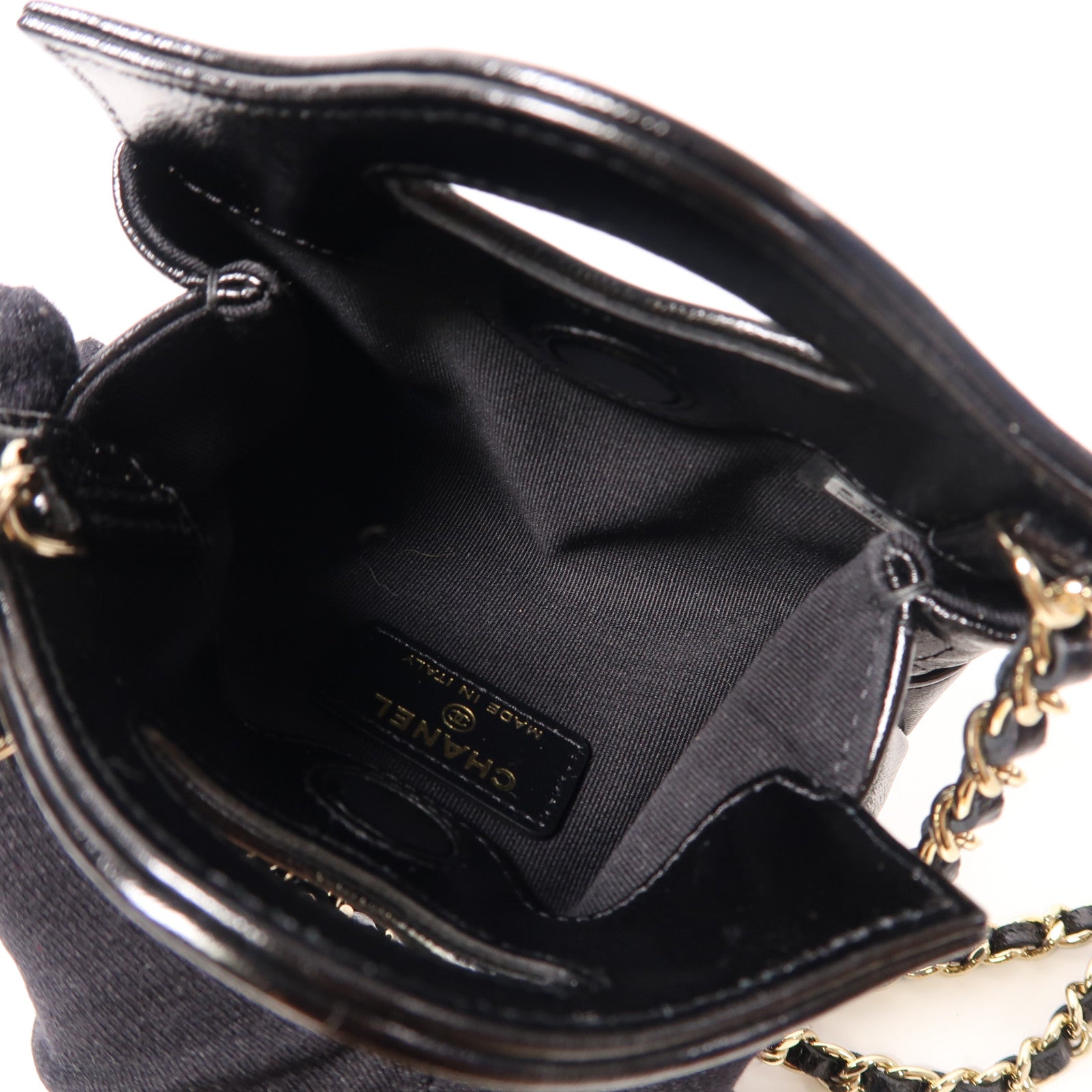 CHANEL 【激減優惠】菱格羊皮皮革Chain Shoulder金扣鏈帶肩背袋黑色