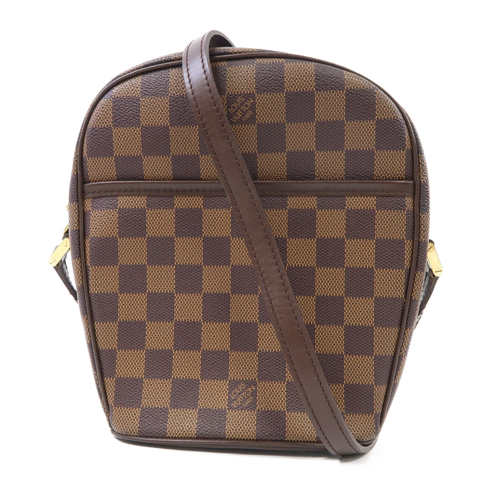 LOUIS VUITTON 【激減優惠】Damier Ipanema PM金扣肩背袋啡色
