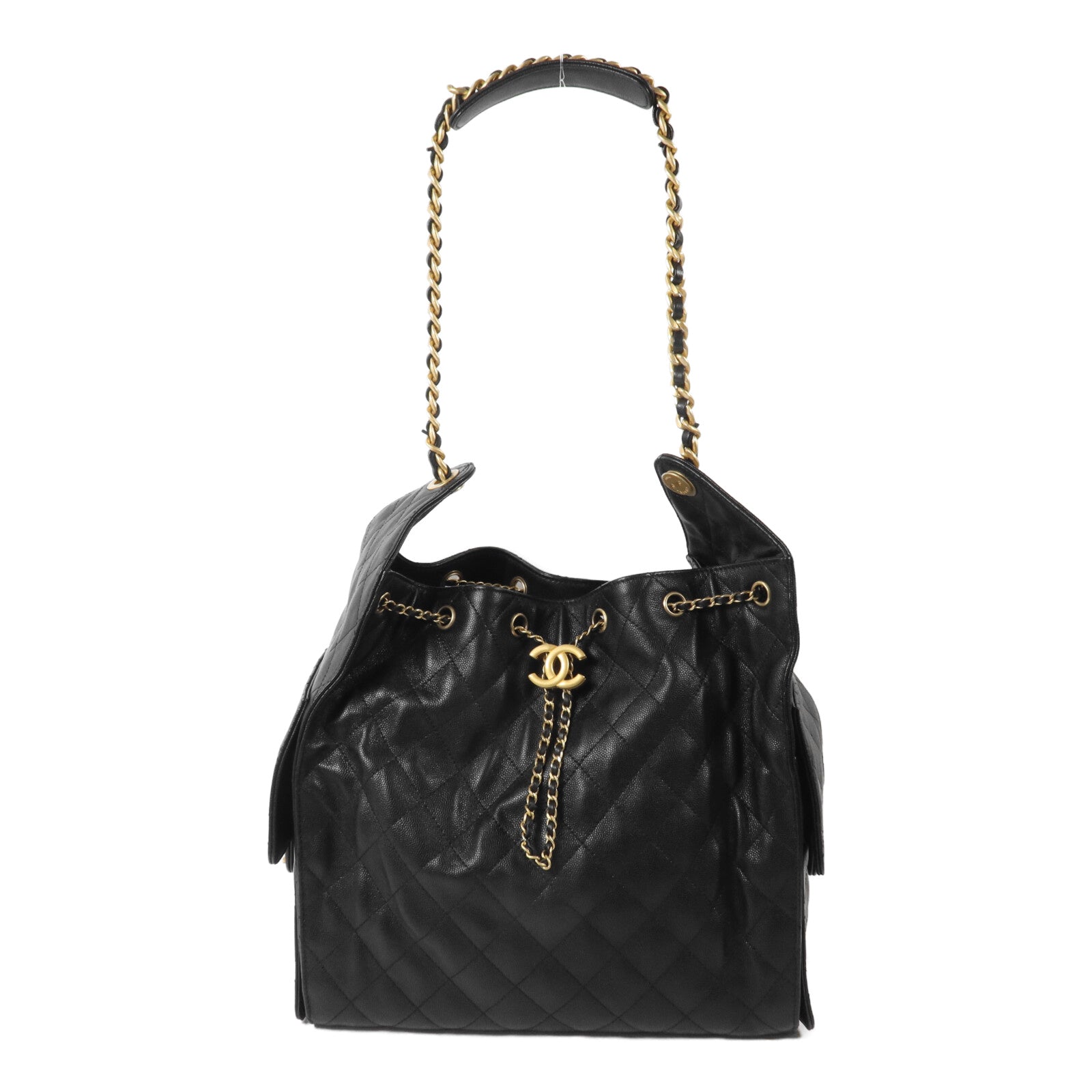 CHANEL 牛皮皮革Chanel 25 Medium鏈帶肩背袋
