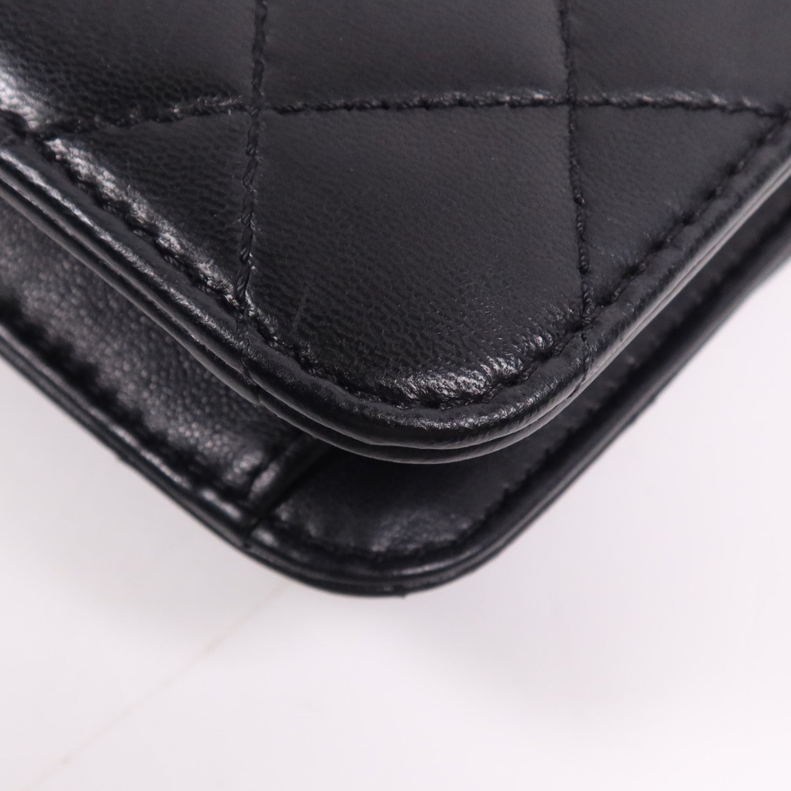 CHANEL 牛皮皮革Chain Shoulder Bag金扣鏈帶肩背袋