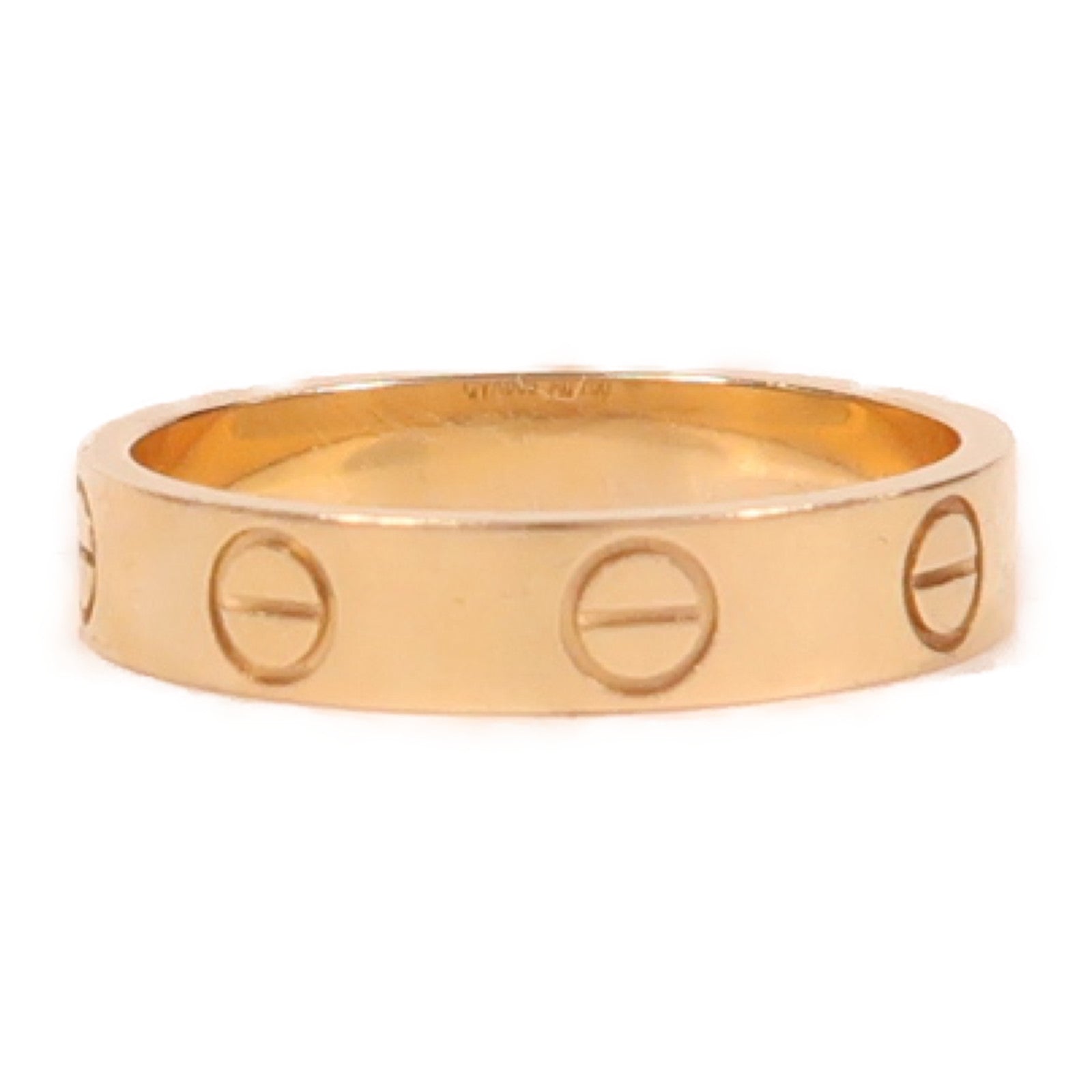 CARTIER 18K玫瑰金Mini Love Ring戒指US#5.25#50