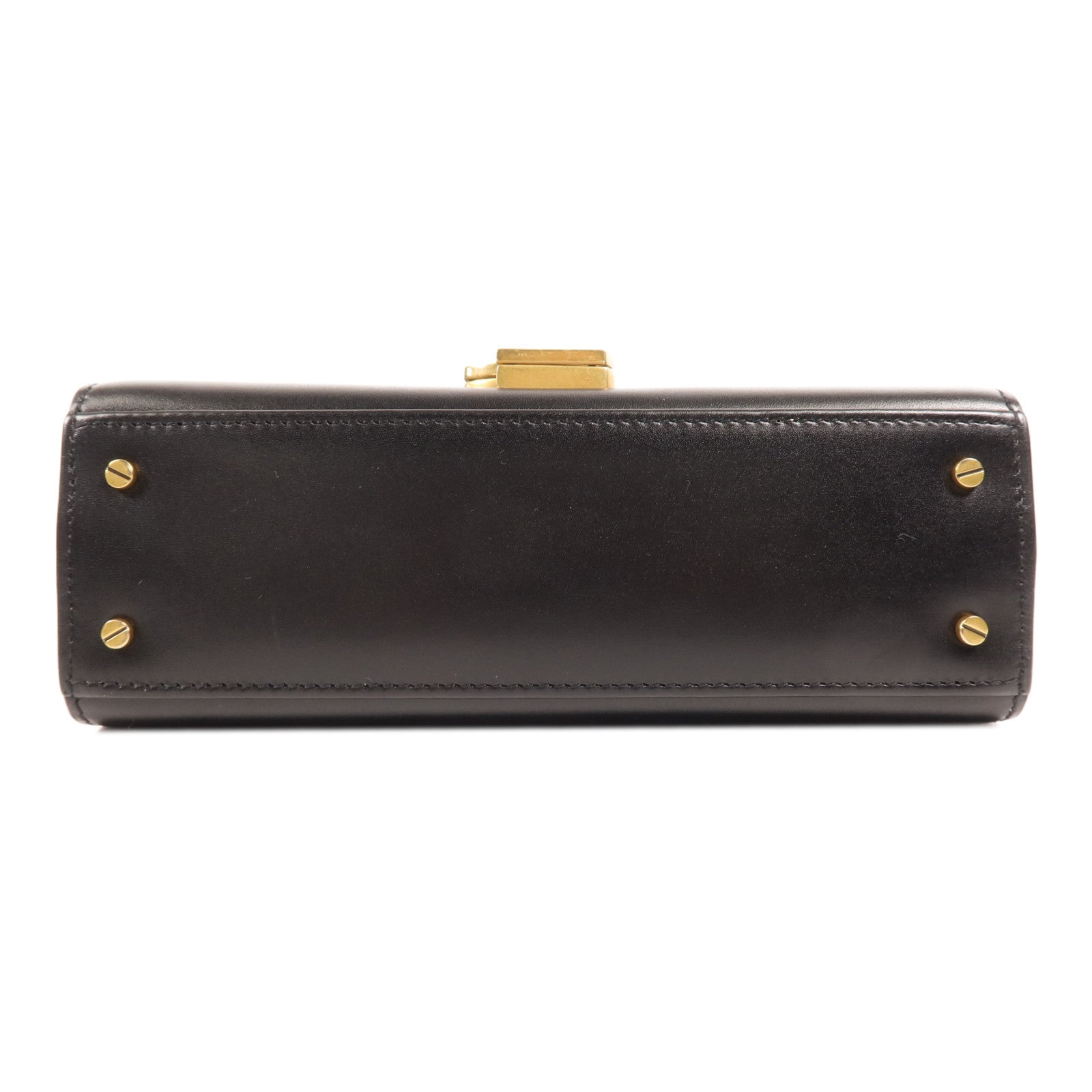 YVES SAINT LAURENT 牛皮皮革Cassandra Mini金扣手挽肩背兩用袋