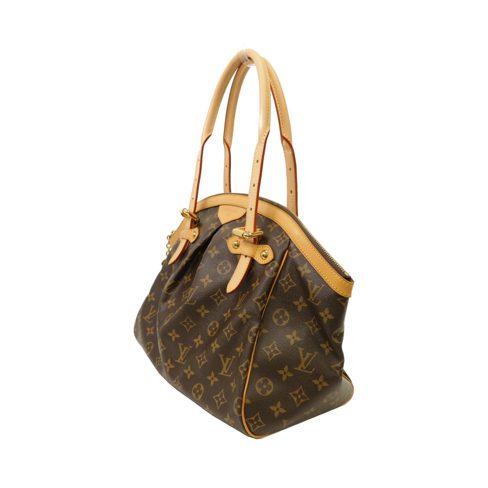 LOUIS VUITTON Monogram Tivoli GM金扣手挽袋啡色