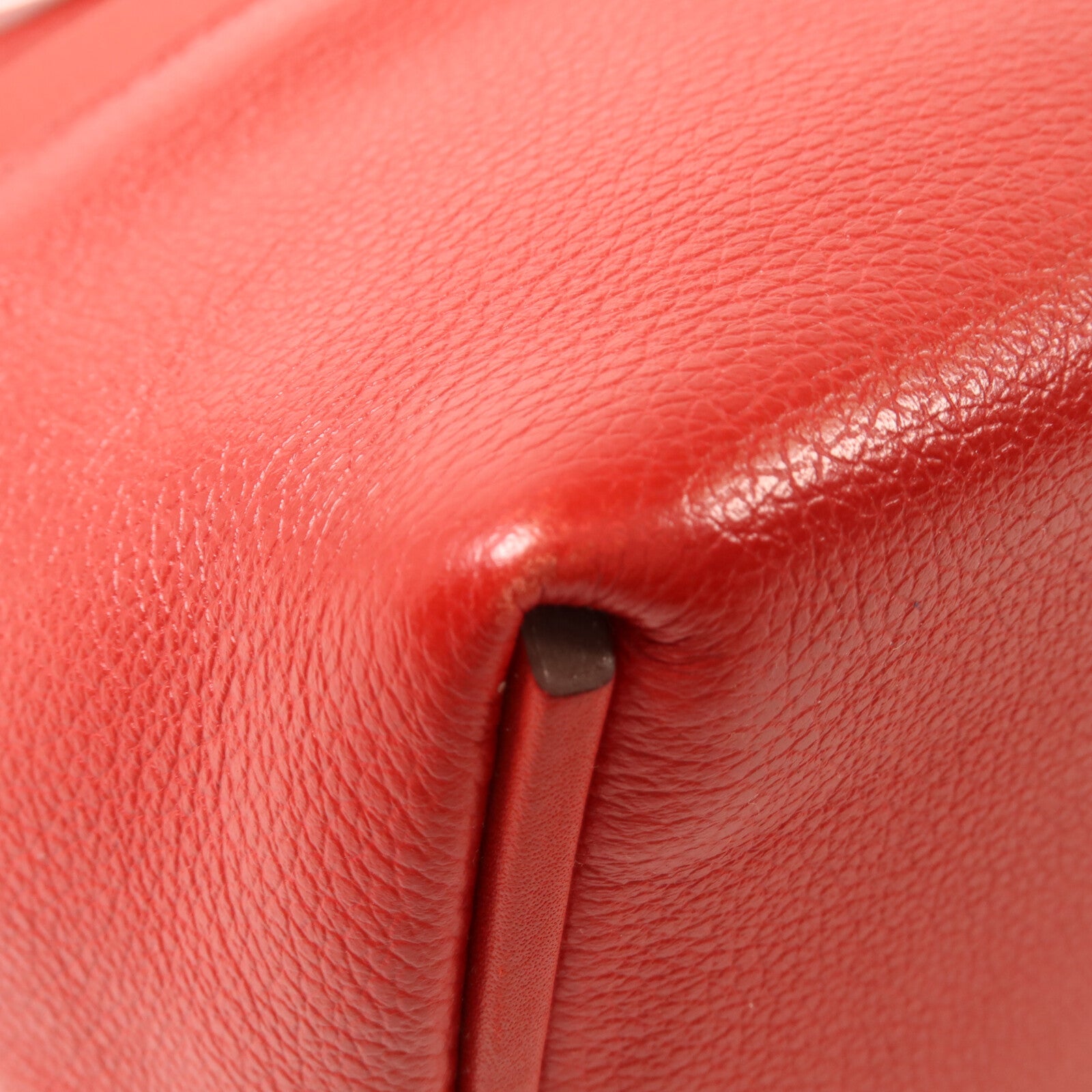 HERMES Swift皮革/Evercolor皮革Mini 24/24手挽肩背兩用袋Rouge Piment