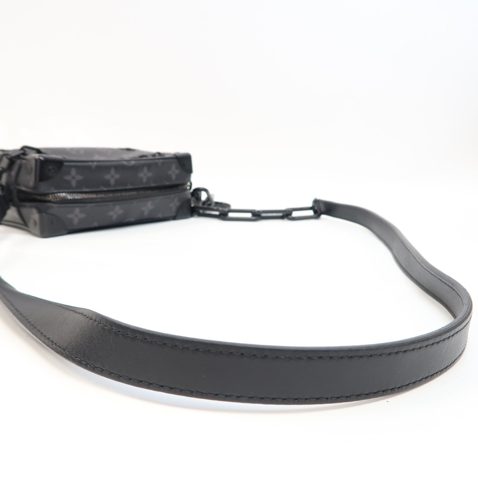LOUIS VUITTON Monogram Mini Soft Trunk肩背袋黑色