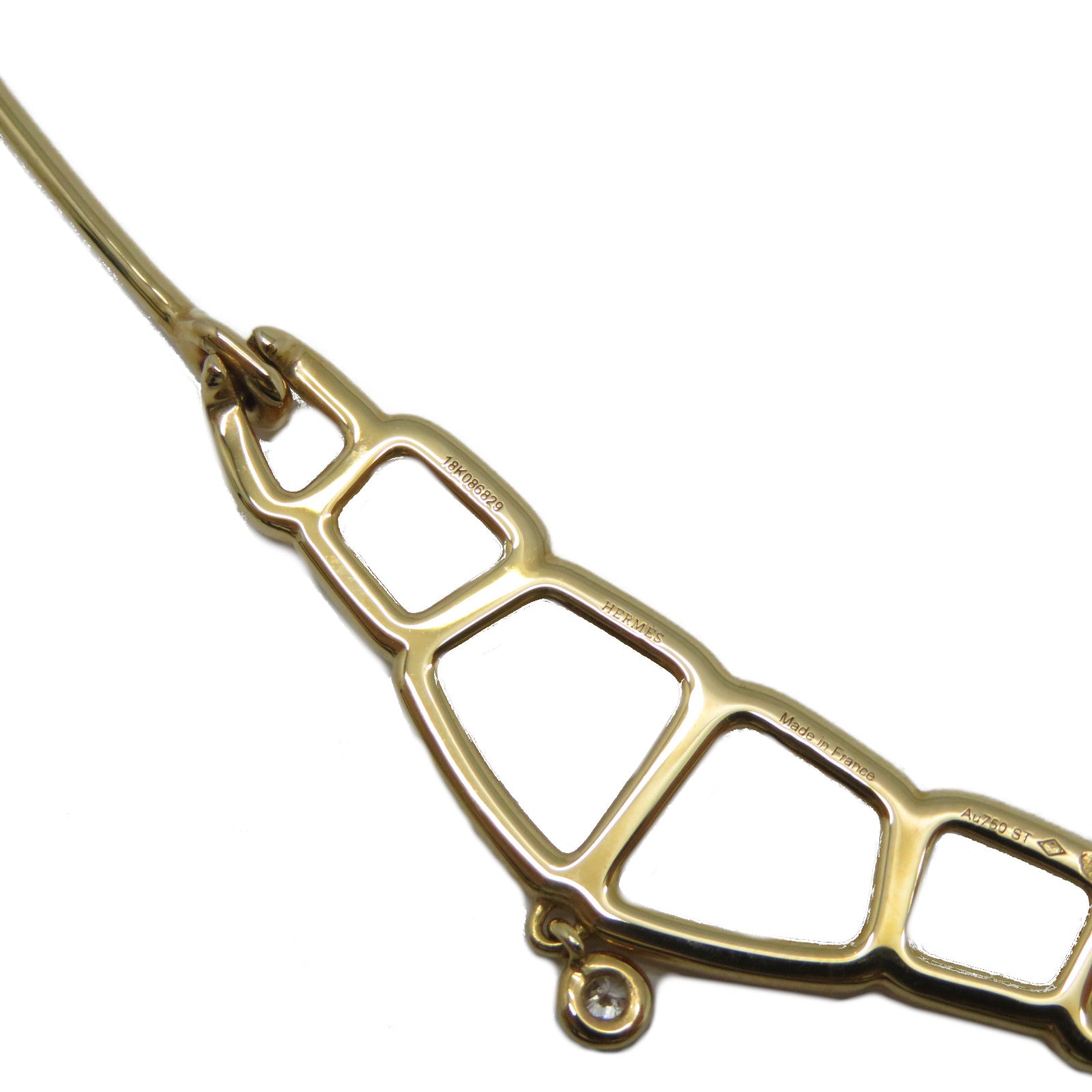 HERMES 【激減優惠】18K黃金Necklace項鍊金色