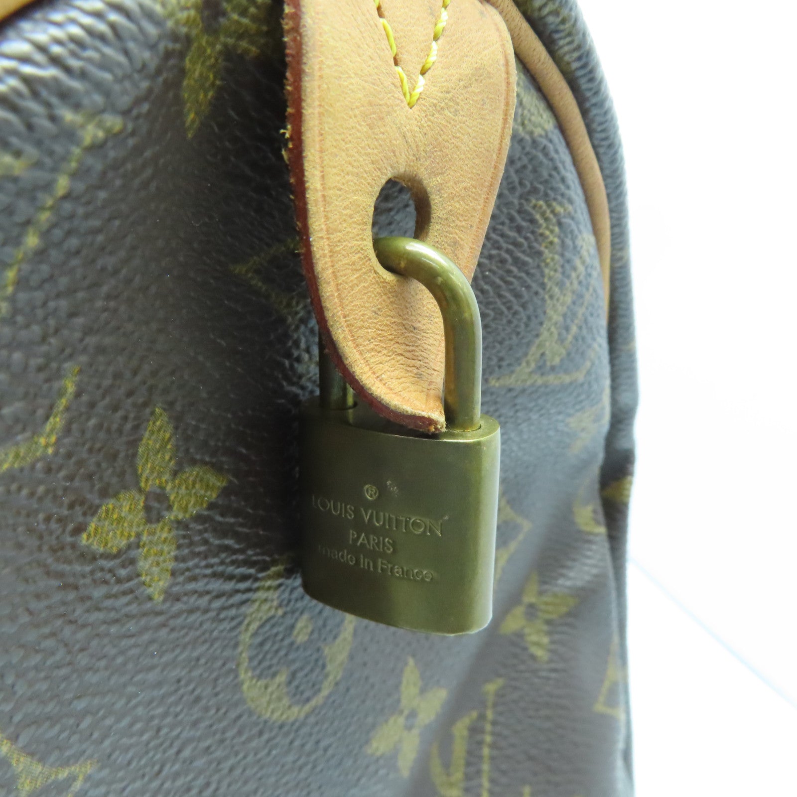 LOUIS VUITTON 【激減優惠】Monogram Speedy 30金扣手挽袋啡色