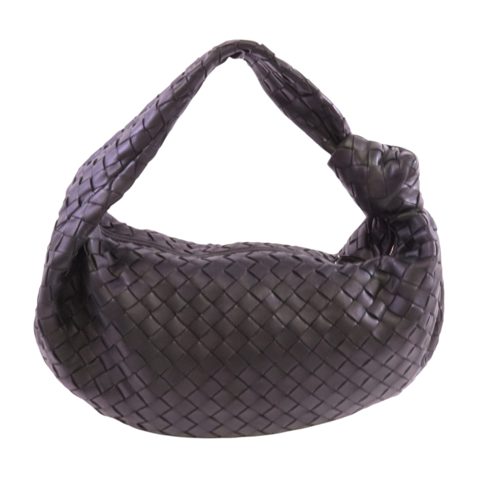 BOTTEGA VENETA 織紋皮革Jodie Tote銀扣肩背袋