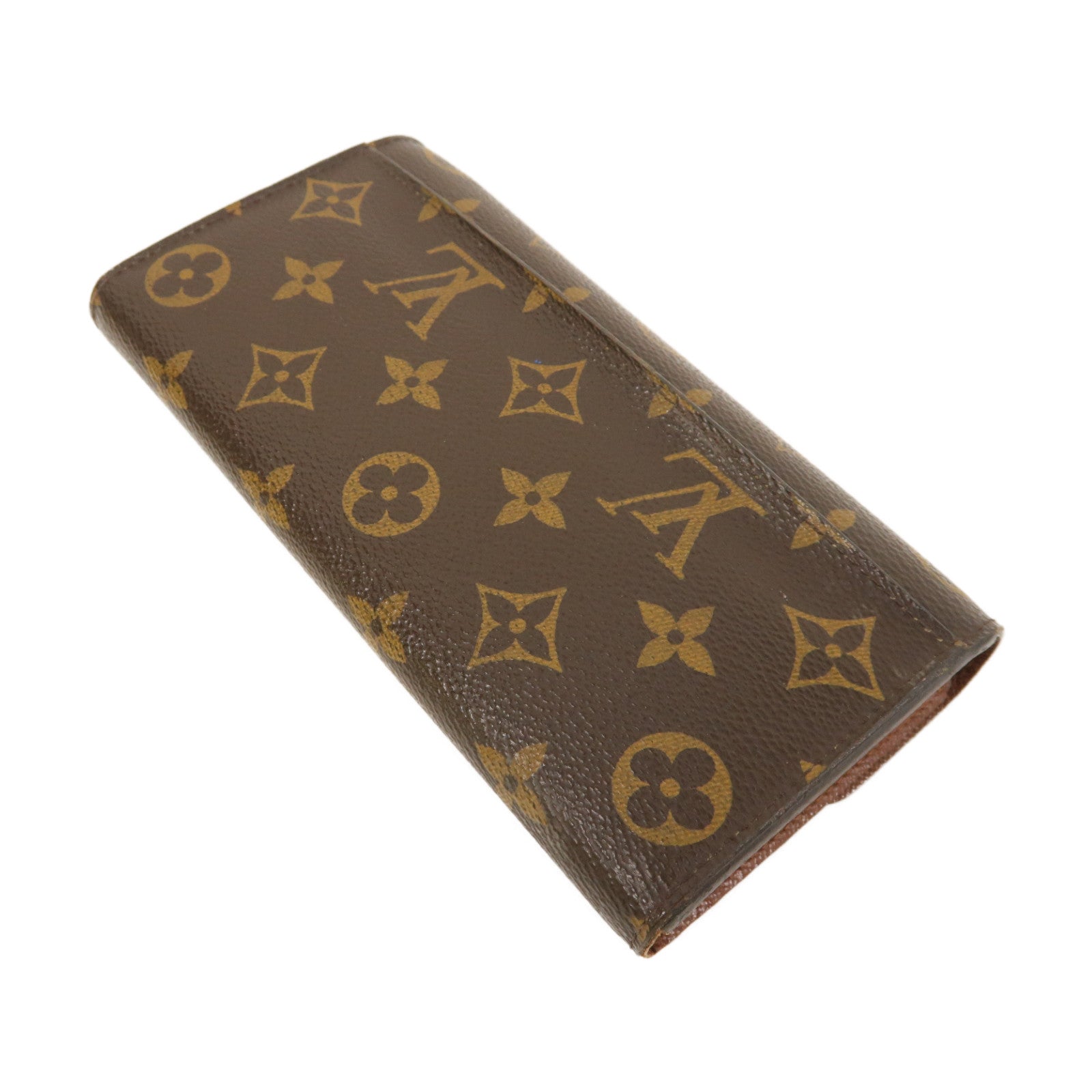 LOUIS VUITTON Monogram Sarah Long Wallet金扣長錢包啡色