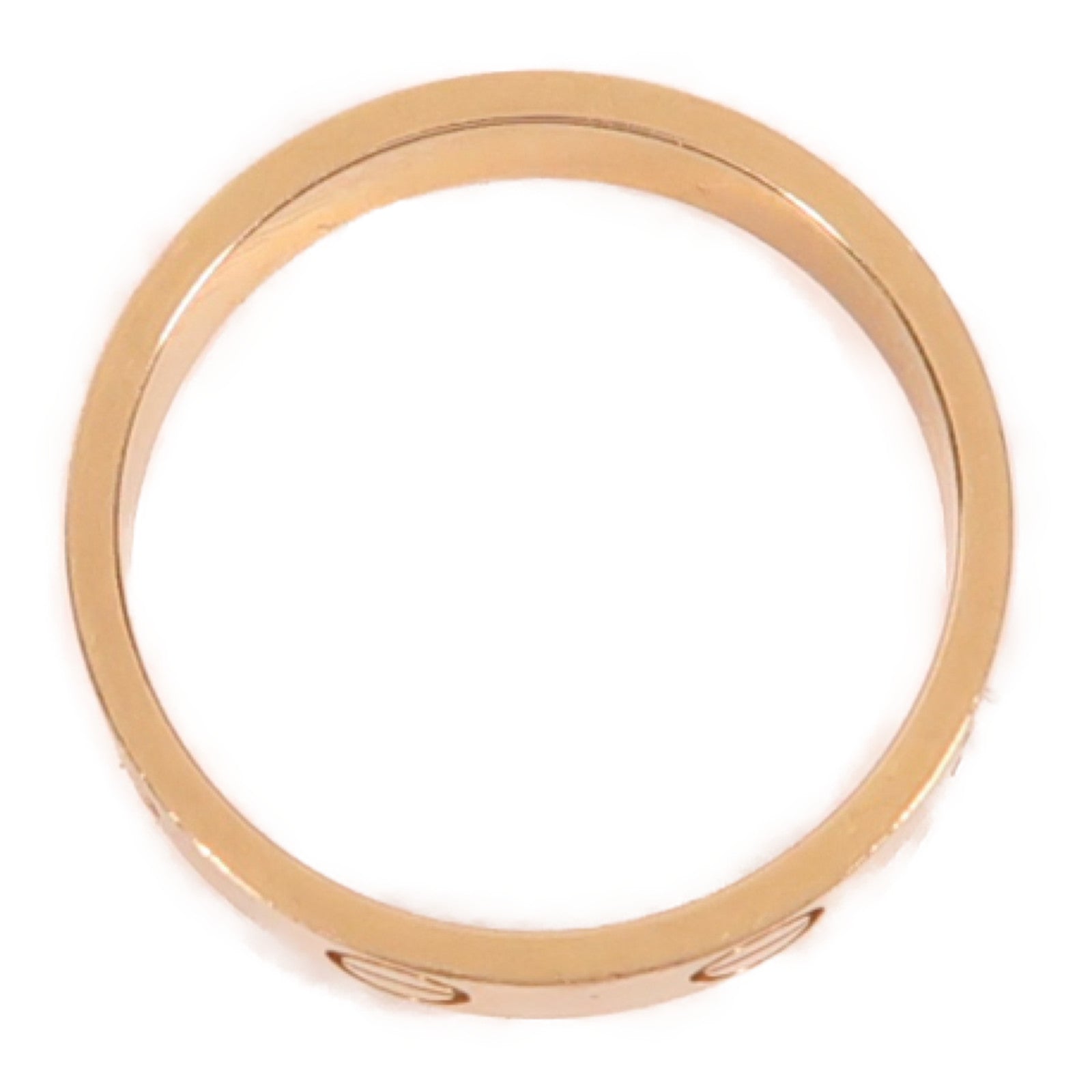 CARTIER 18K玫瑰金Mini Love Ring戒指US#5.25#50