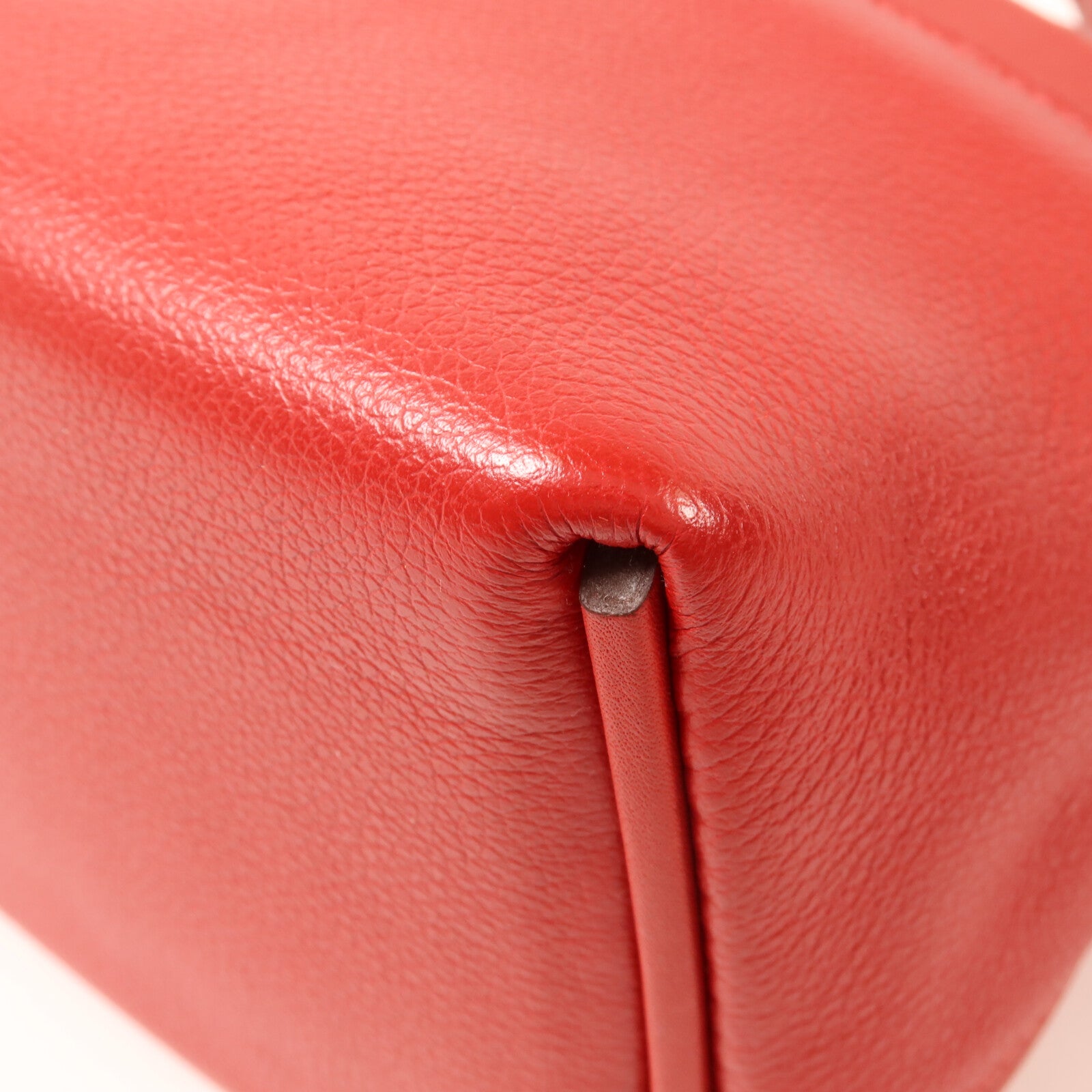 HERMES Swift皮革/Evercolor皮革Mini 24/24手挽肩背兩用袋Rouge Piment