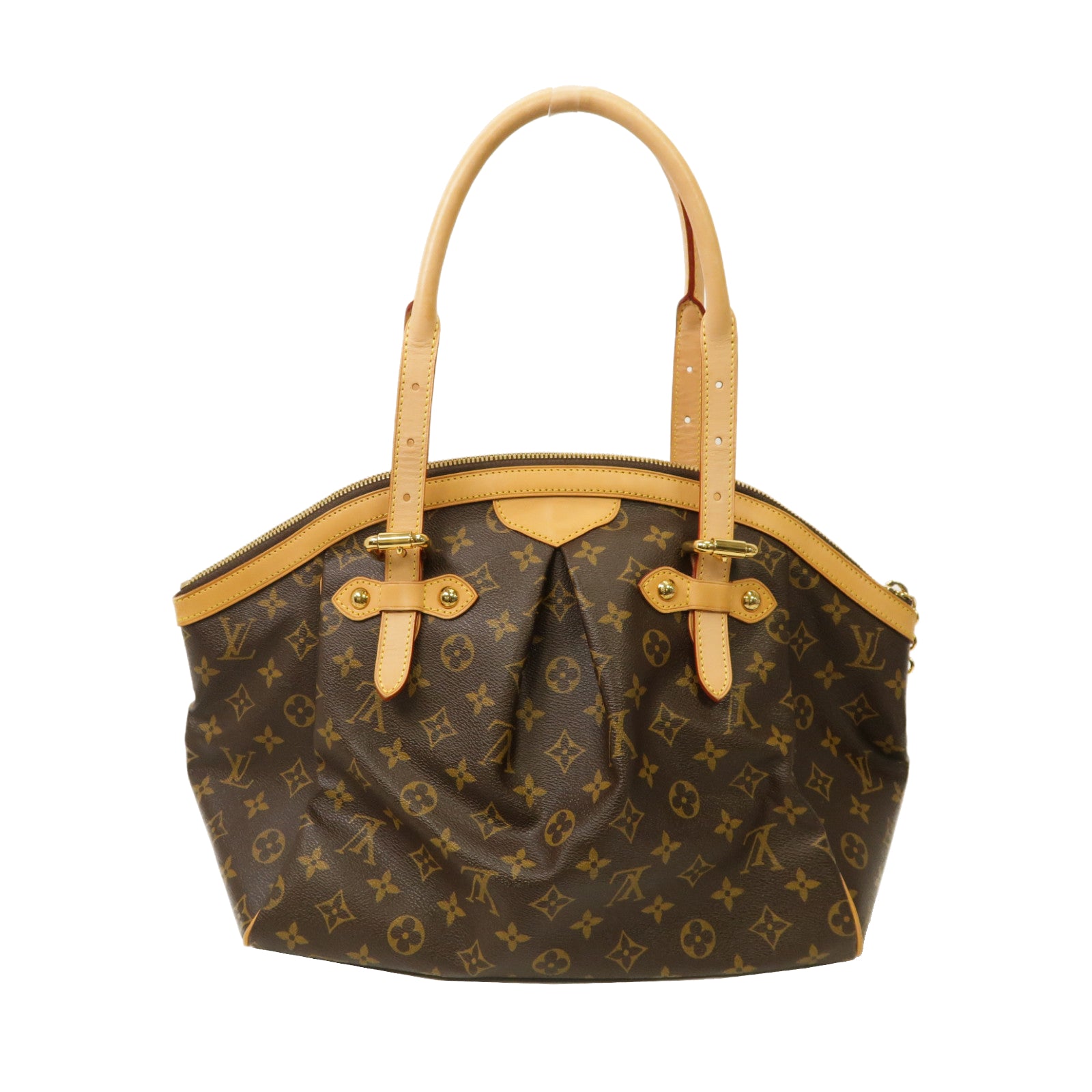 LOUIS VUITTON Monogram Tivoli GM金扣手挽袋啡色