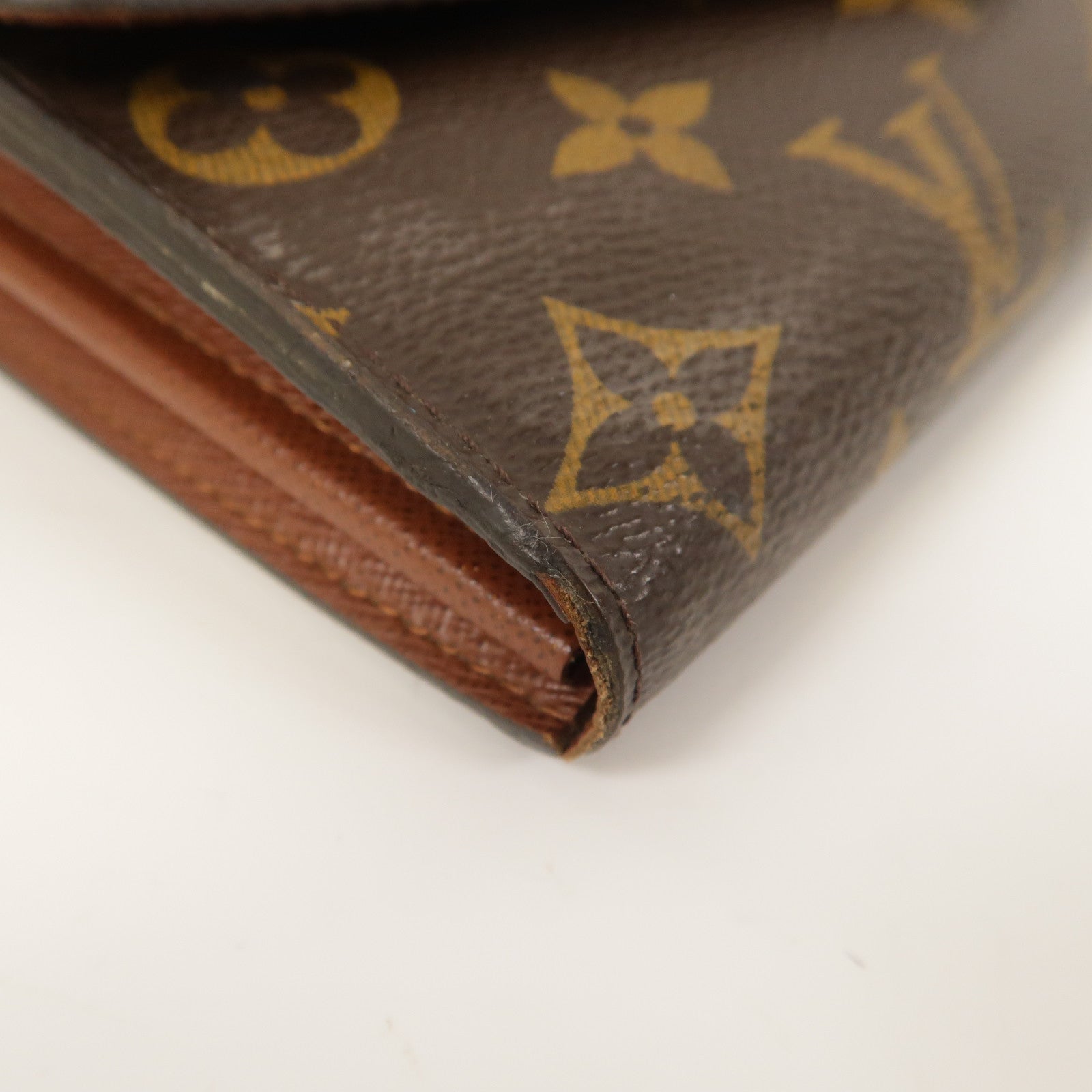 LOUIS VUITTON Monogram Sarah Long Wallet金扣長錢包啡色