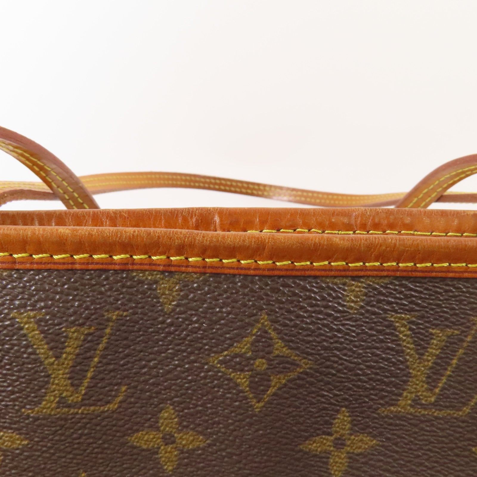 LOUIS VUITTON Monogram Neverfull MM金扣手挽袋
