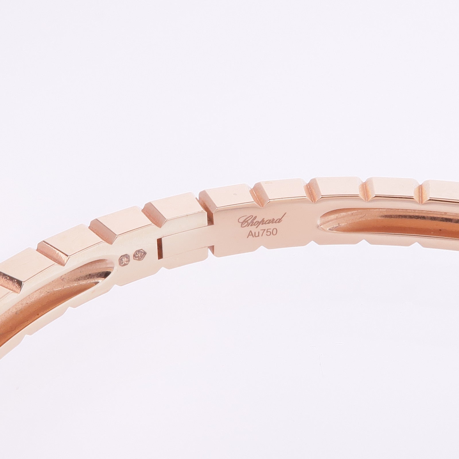 Chopard 18K玫瑰金Ice Cube Pure Bangle L手鐲