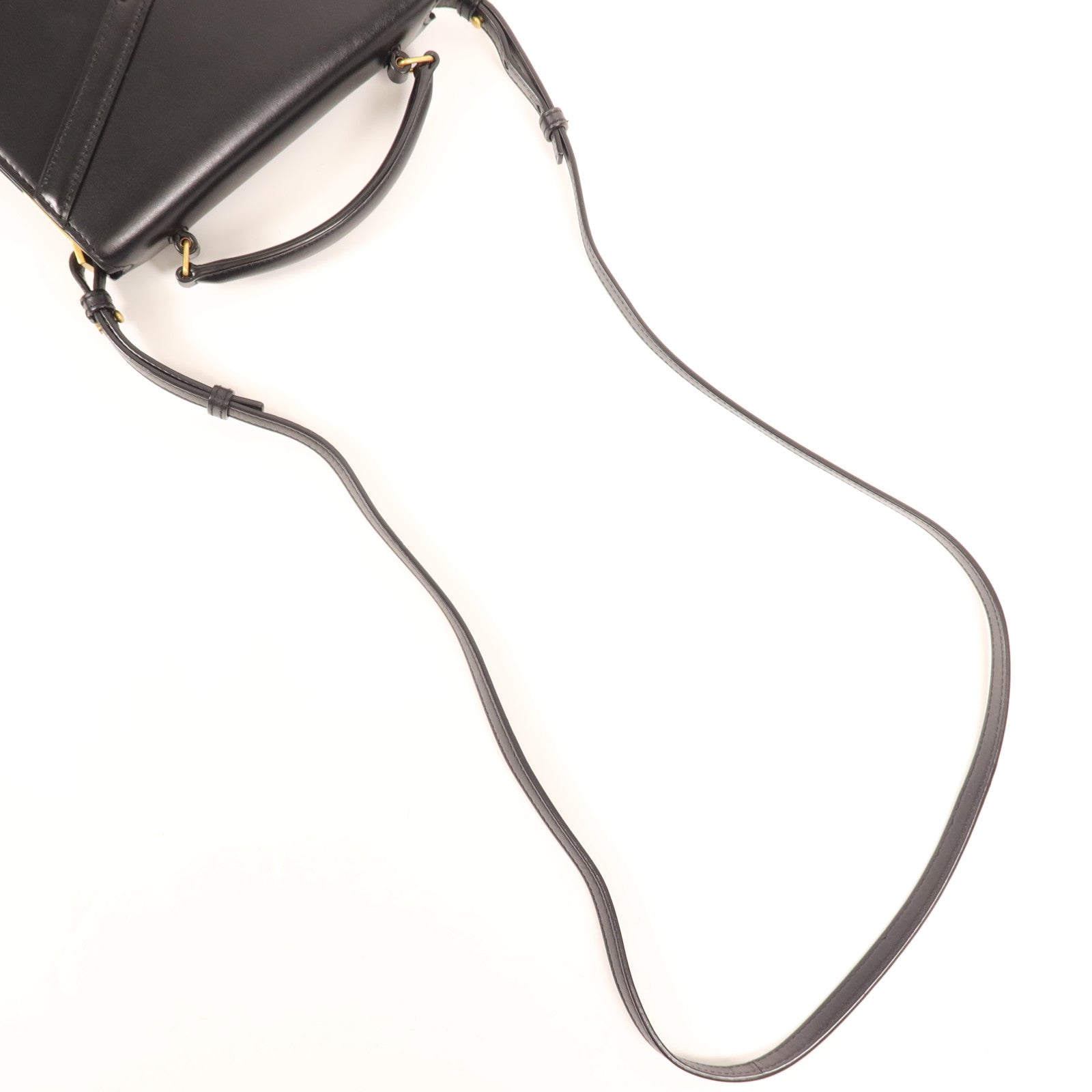 YVES SAINT LAURENT 牛皮皮革Cassandra Mini金扣手挽肩背兩用袋