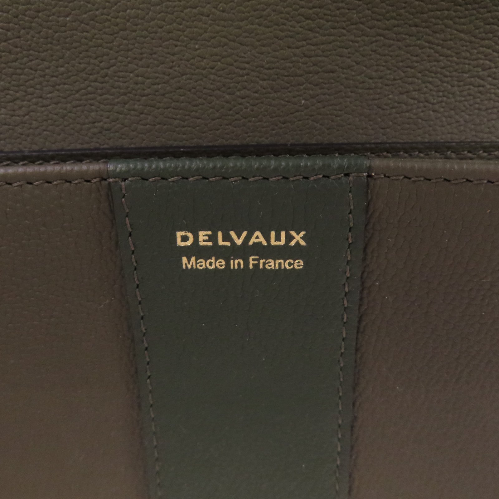 Delvaux 牛皮皮革Delvaux Brillant Wallet on Chain Shoulder Bag金扣鏈帶肩背袋深綠色
