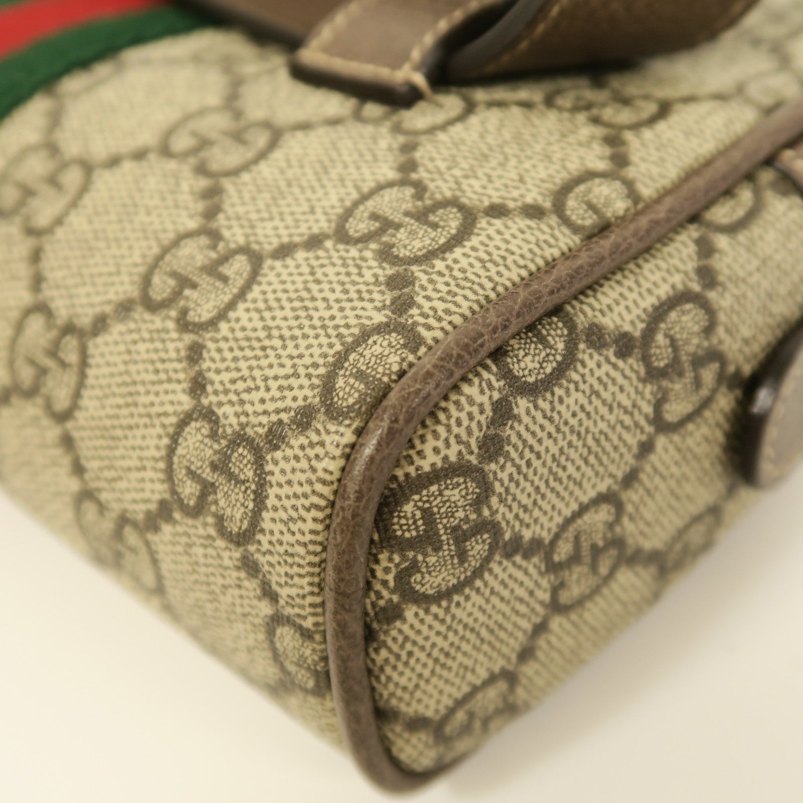 GUCCI 【激減優惠】塗層帆布Waist Bag金扣腰包啡色