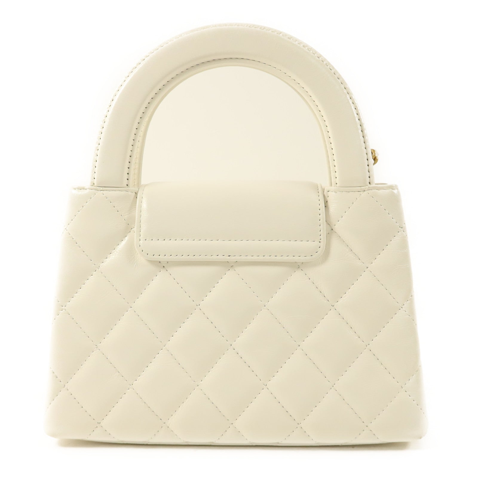 CHANEL 牛皮皮革Kelly Bag金扣鏈帶手挽肩背兩用袋