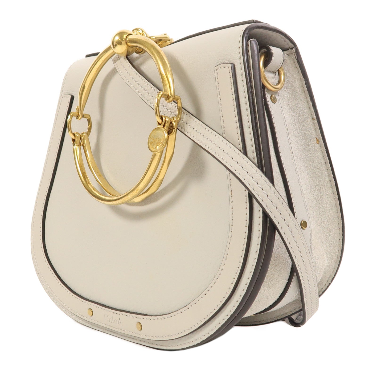 Chloe 【激減優惠】牛皮皮革Nile金扣肩背袋