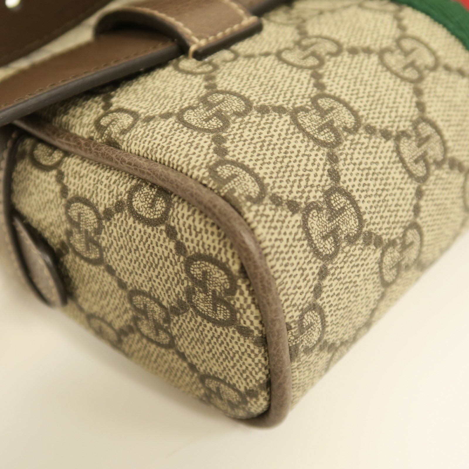 GUCCI 【激減優惠】塗層帆布Waist Bag金扣腰包啡色