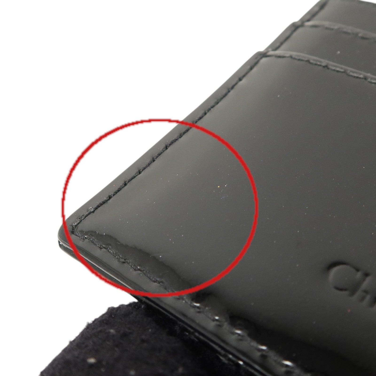 Dior 【激減優惠】漆皮皮革Lady Dior Card Case金扣卡片套