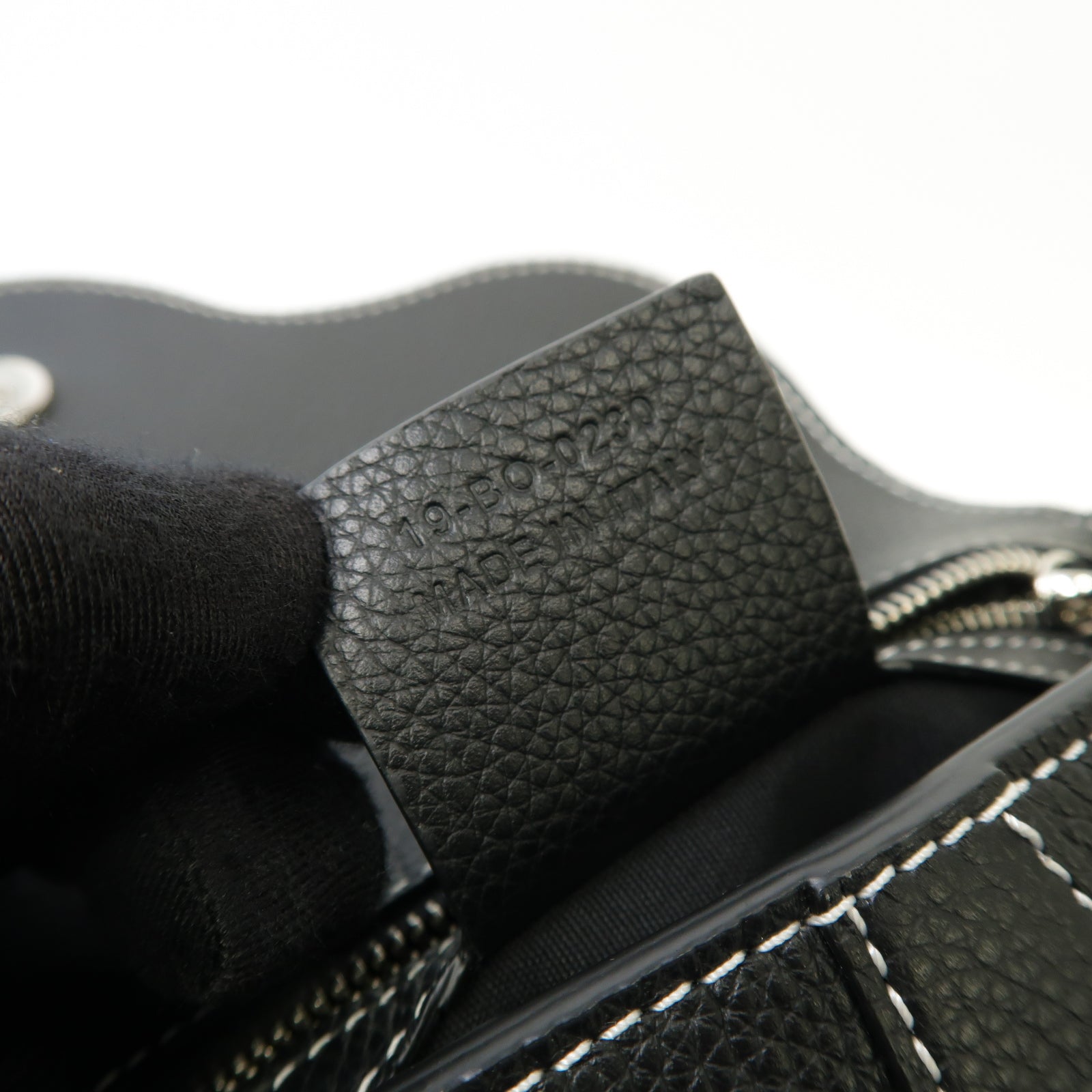 Dior 【激減優惠】牛皮皮革Dior x Shawn Stussy Saddle Pouch銀扣肩背袋黑色