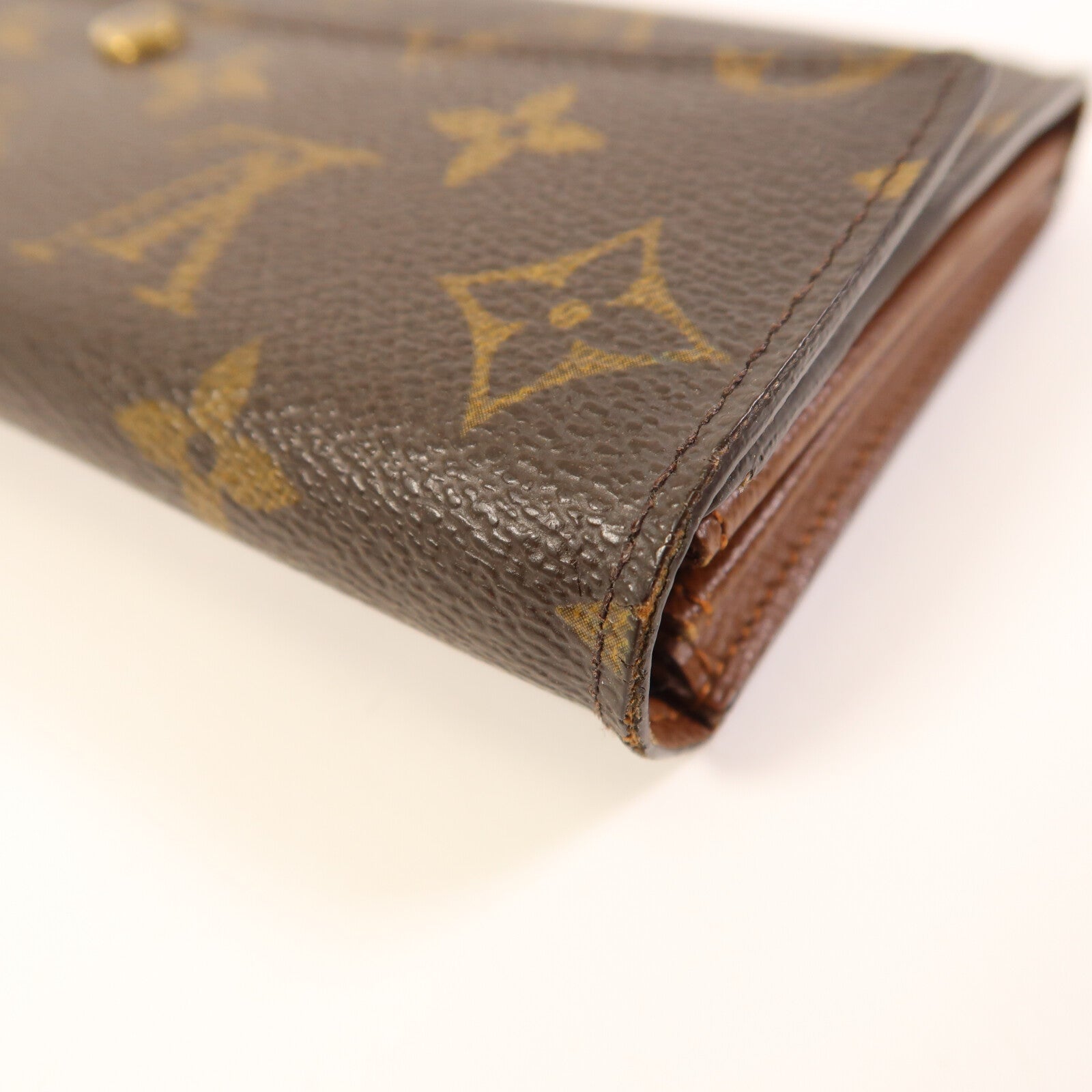 LOUIS VUITTON Monogram Long Wallet金扣長錢包