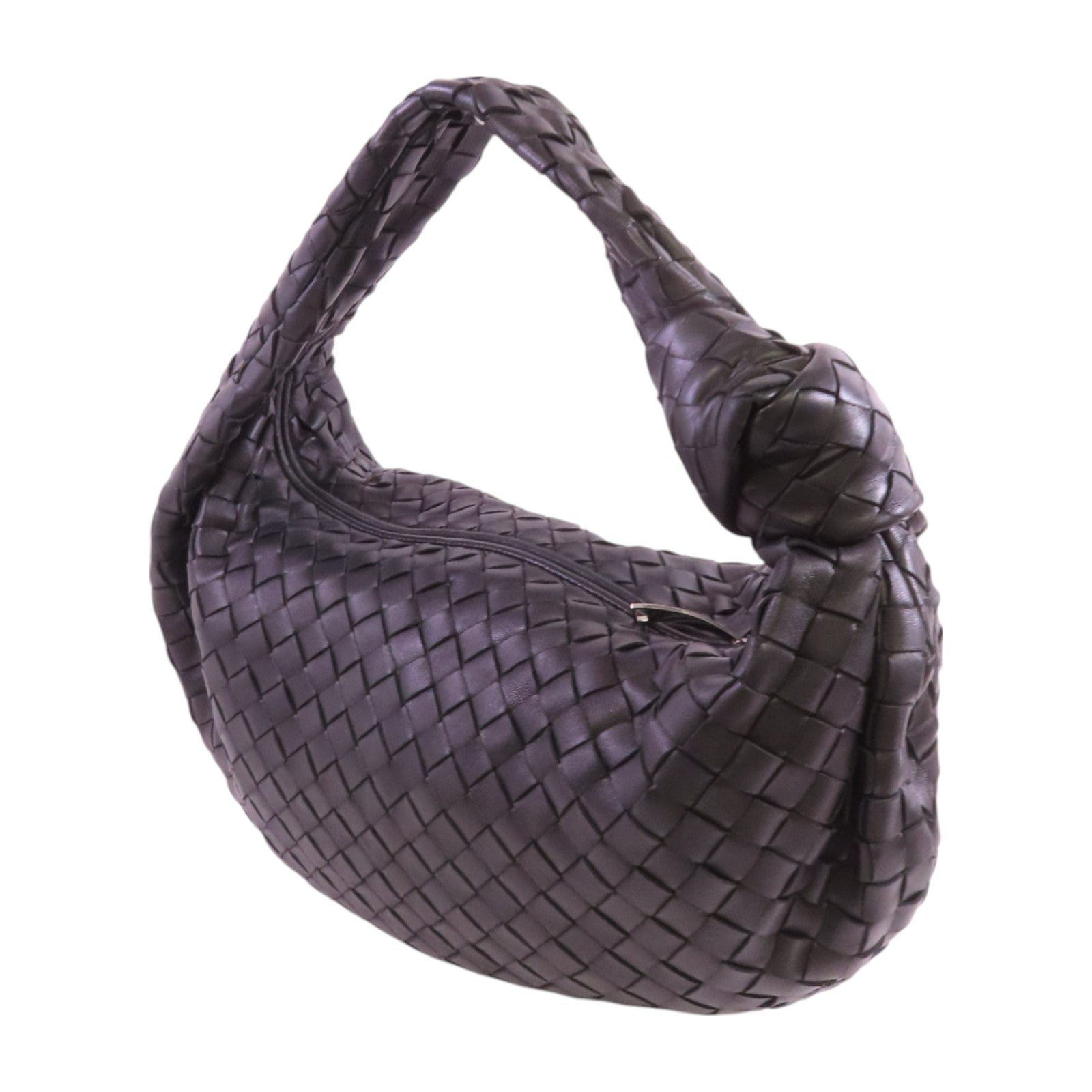 BOTTEGA VENETA 織紋皮革Jodie Tote銀扣肩背袋