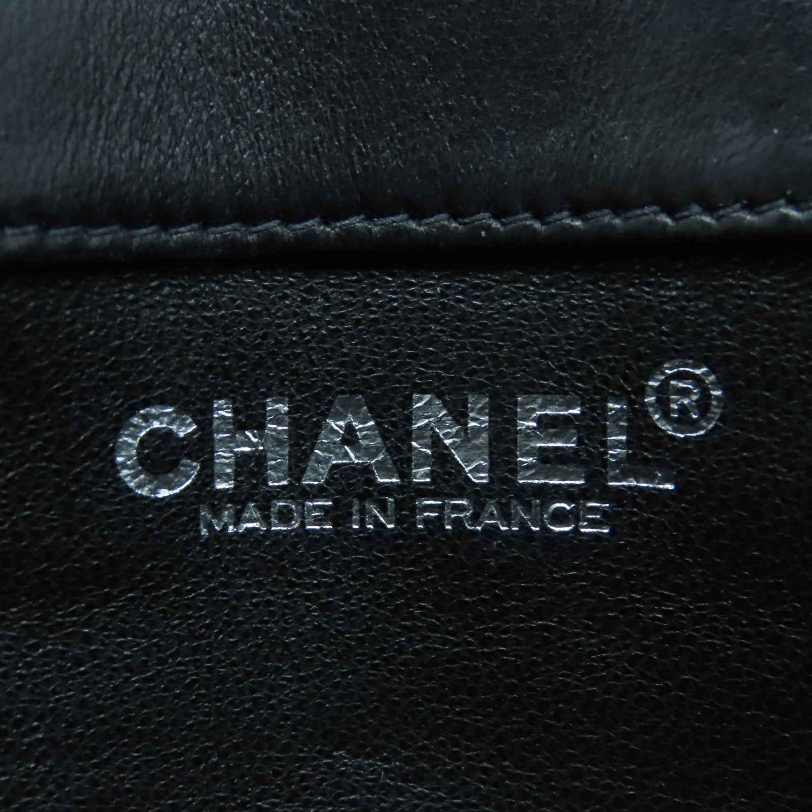 CHANEL 【清倉大減價】牛皮皮革Chain Shoulder Bag銀扣鏈帶肩背袋黑色