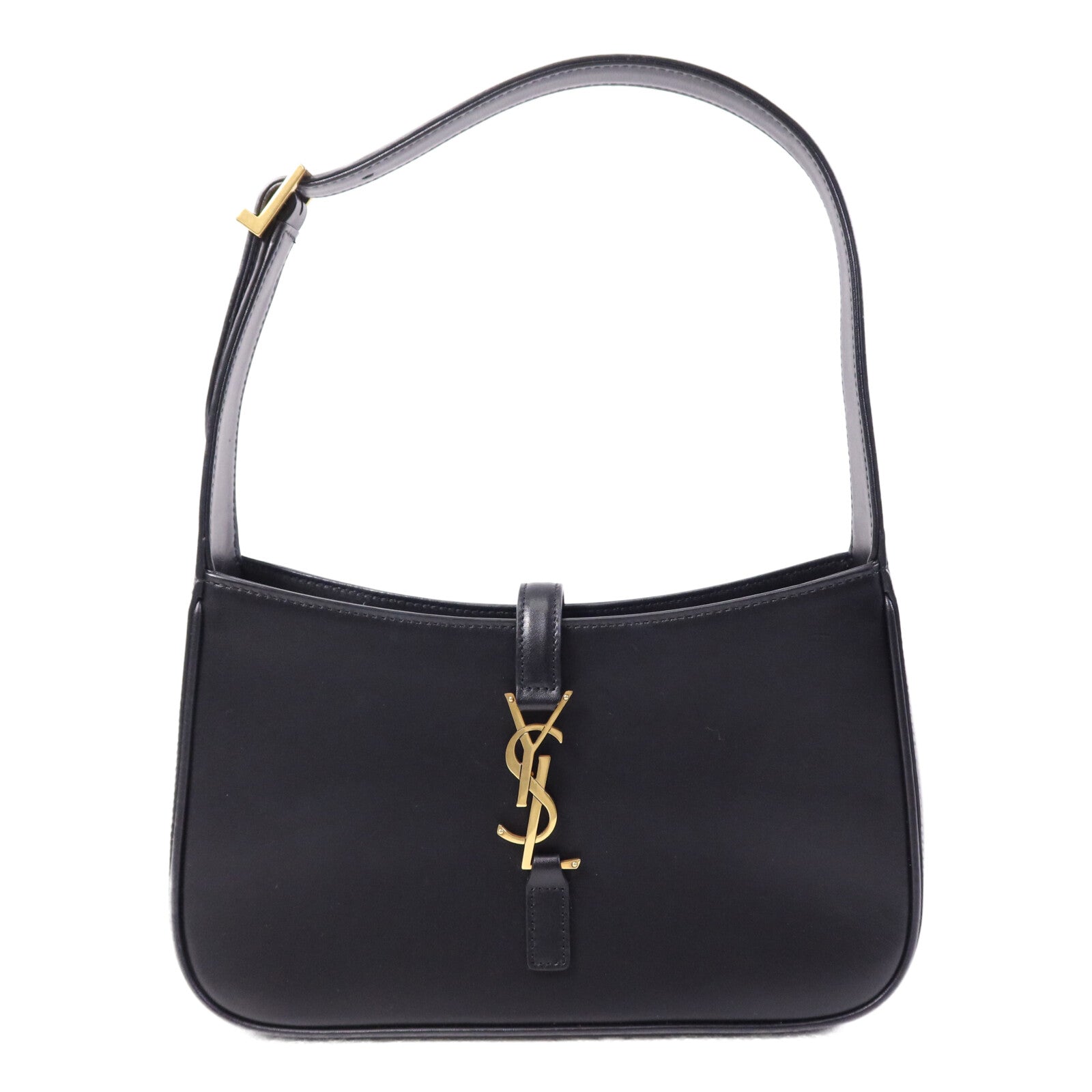 YVES SAINT LAURENT 牛皮皮革LE5A7金扣手挽袋