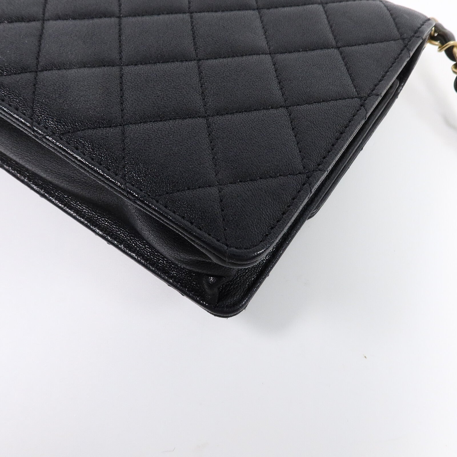 CHANEL 牛皮皮革Pearl Flap Bag鏈帶肩背袋