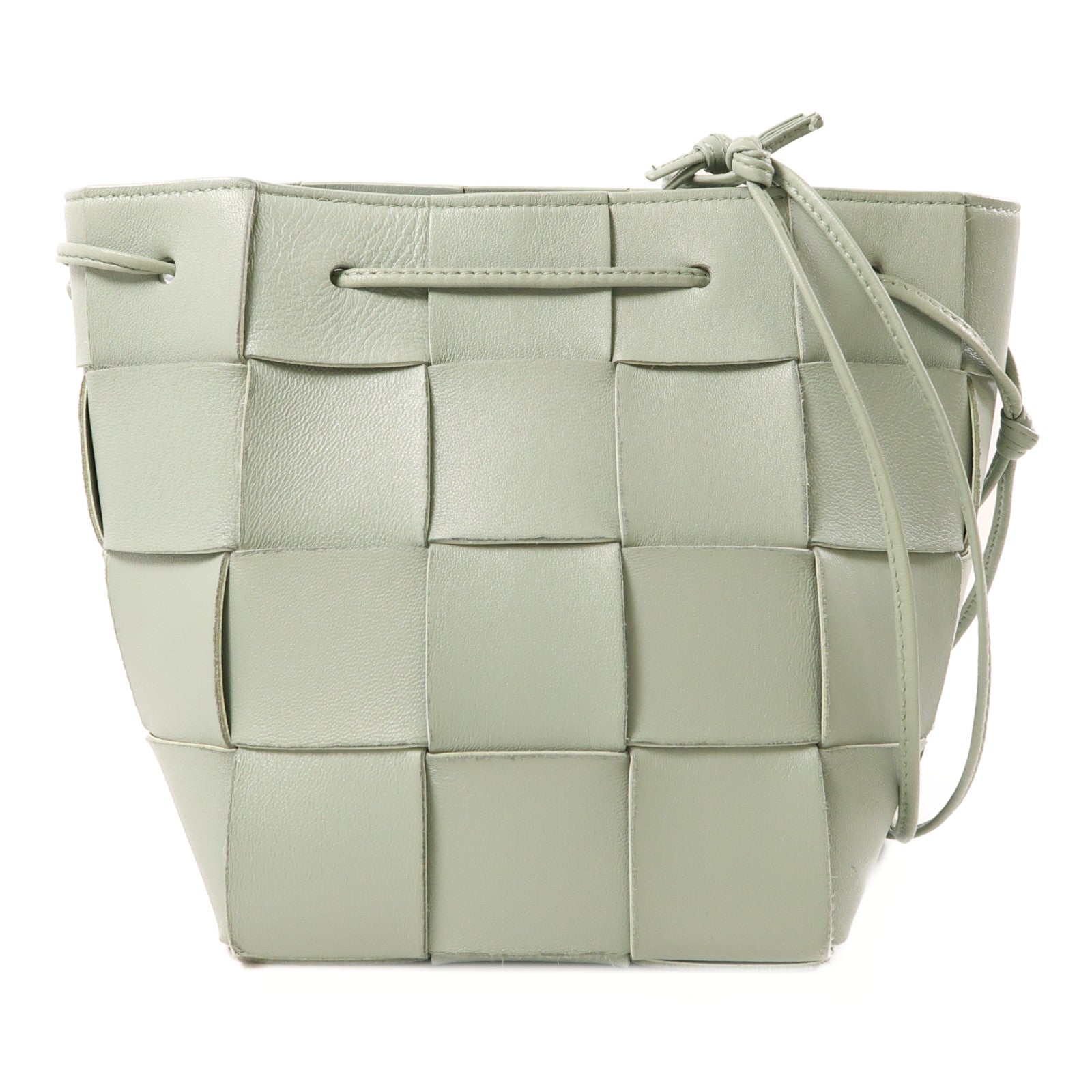 BOTTEGA VENETA 牛皮皮革Shoulder Bag肩背袋淺綠色