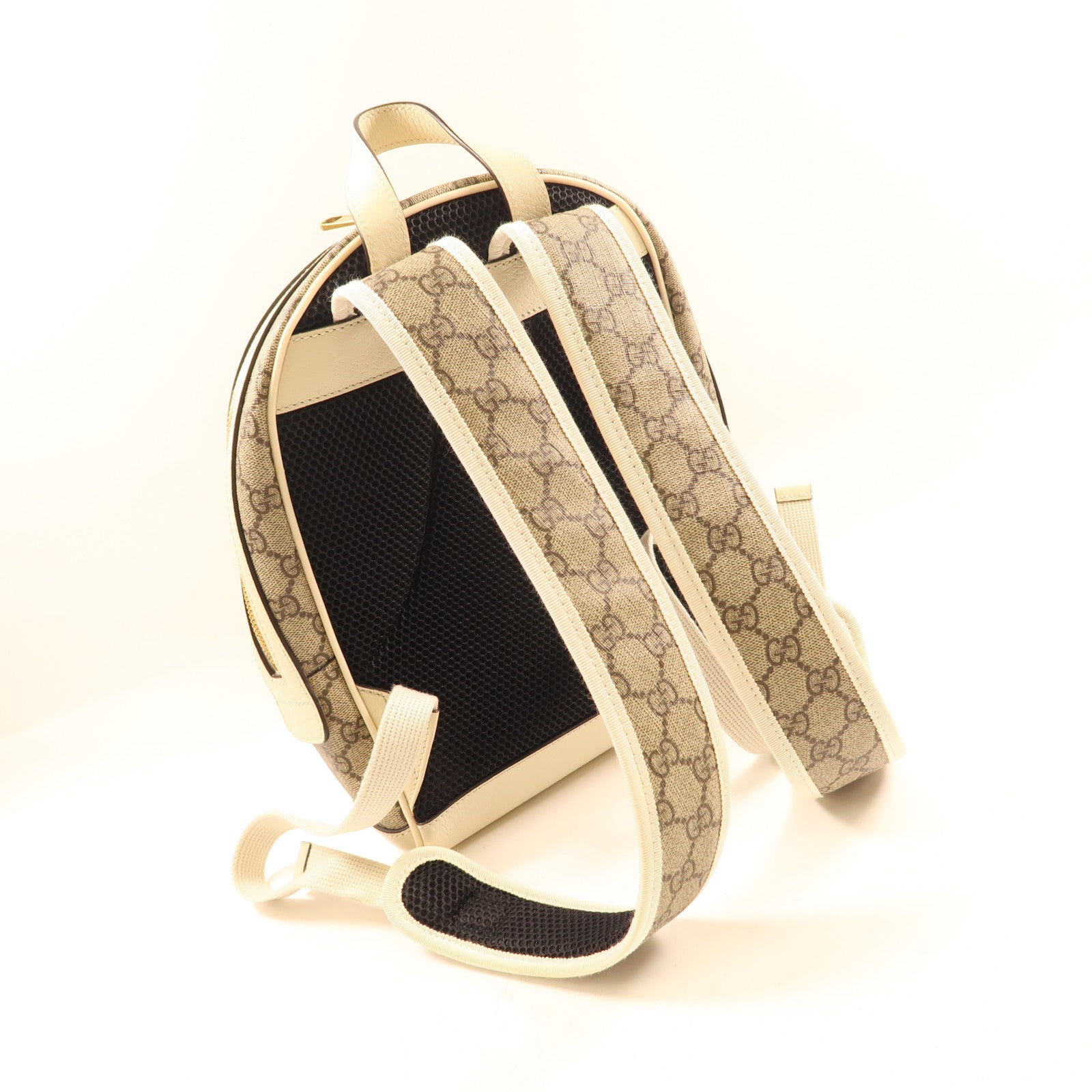 GUCCI 塗層帆布Backpack金扣背包