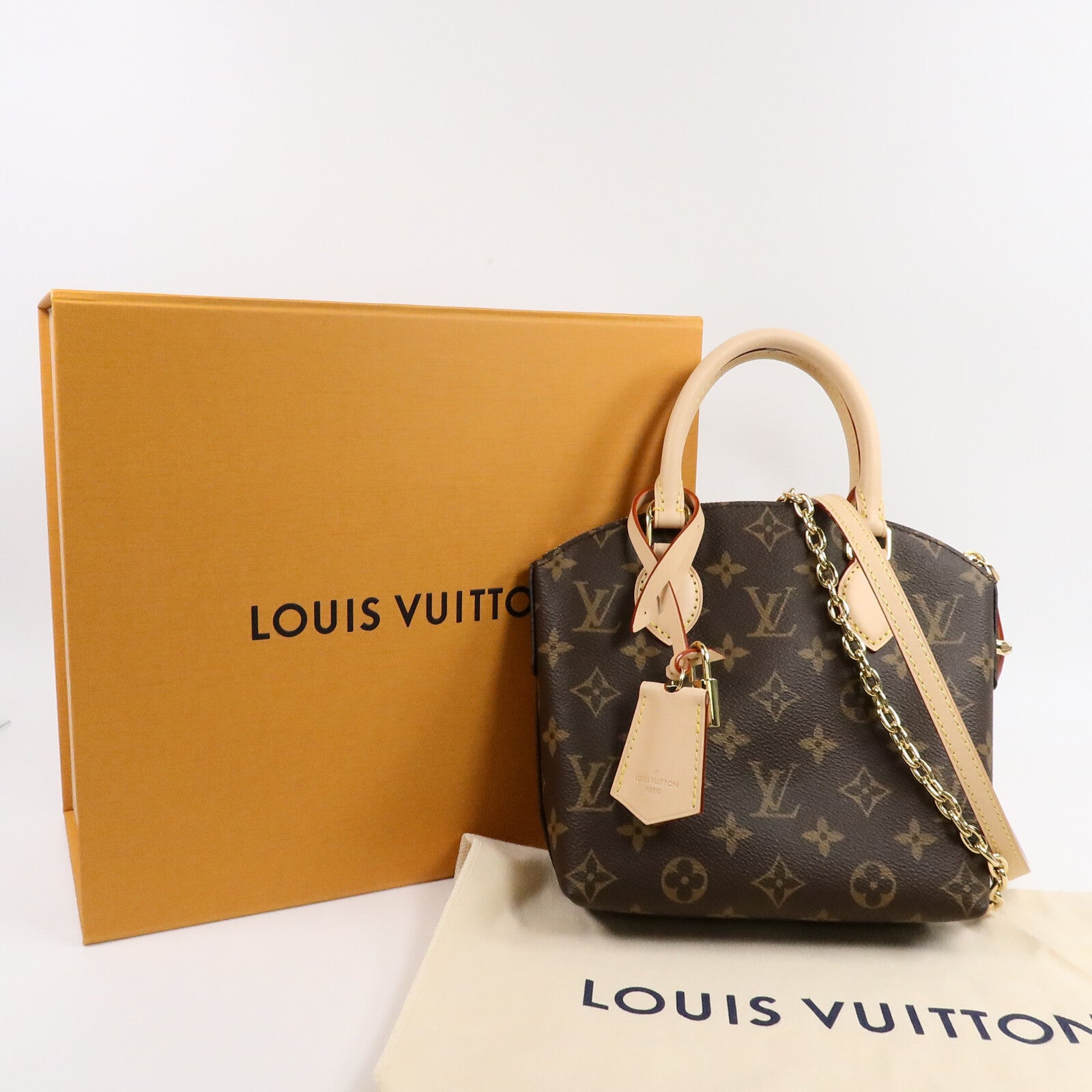 LOUIS VUITTON Monogram Lockit BB手挽肩背兩用袋