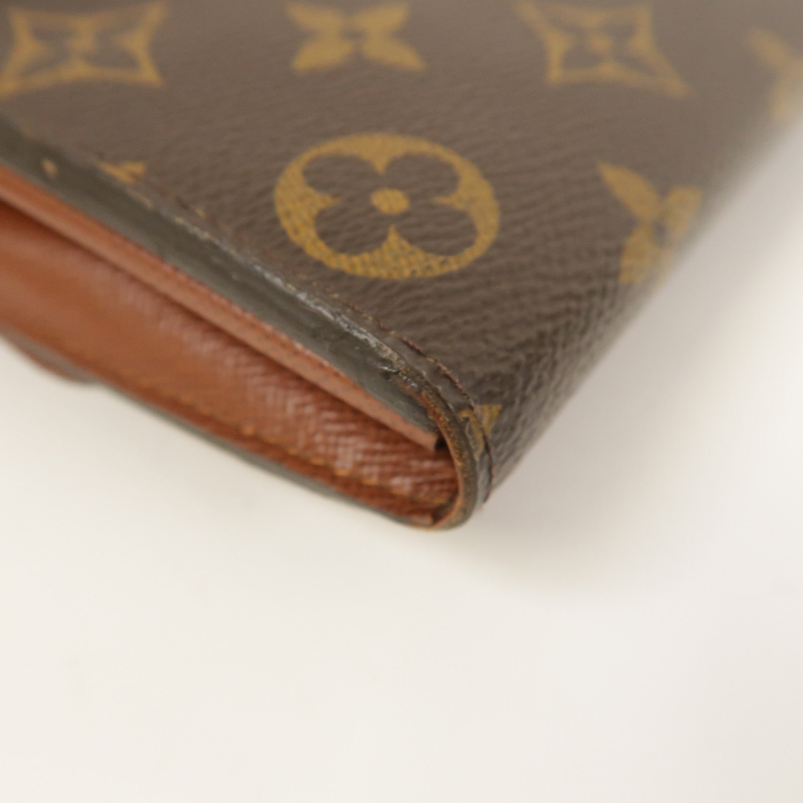 LOUIS VUITTON Monogram Sarah Long Wallet金扣長錢包啡色