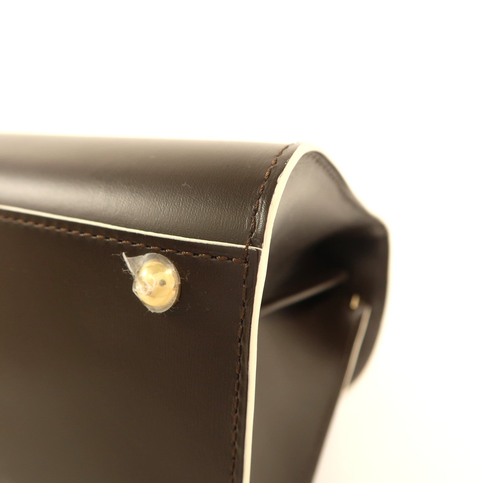 Delvaux 【激減優惠】牛皮皮革Brillant Mini金扣手挽肩背兩用袋