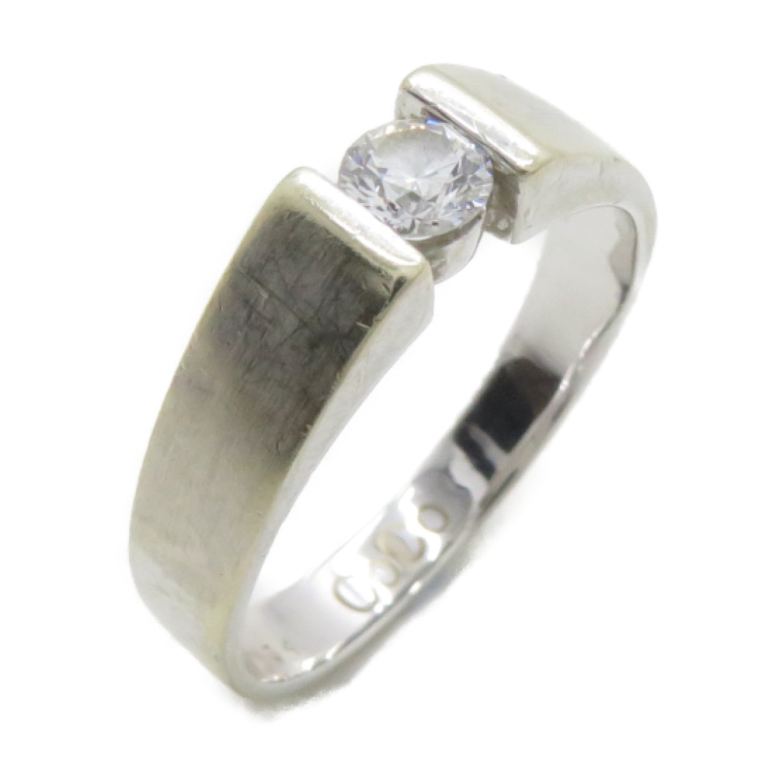 JEWELRY 【激減優惠】18K白金Diamond Ring 0.34ct鑽石戒指US#9.25