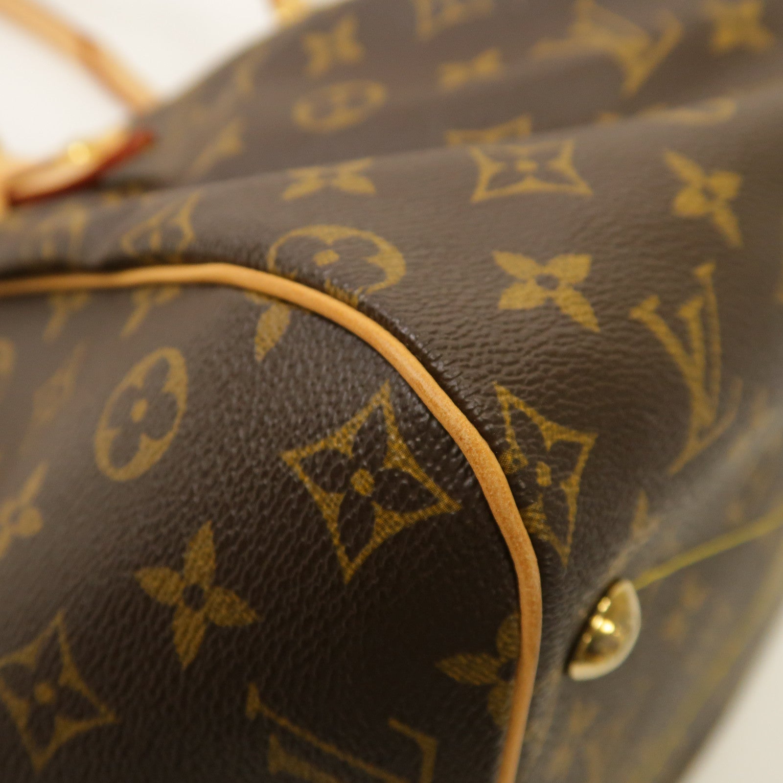 LOUIS VUITTON Monogram Tivoli GM金扣手挽袋啡色