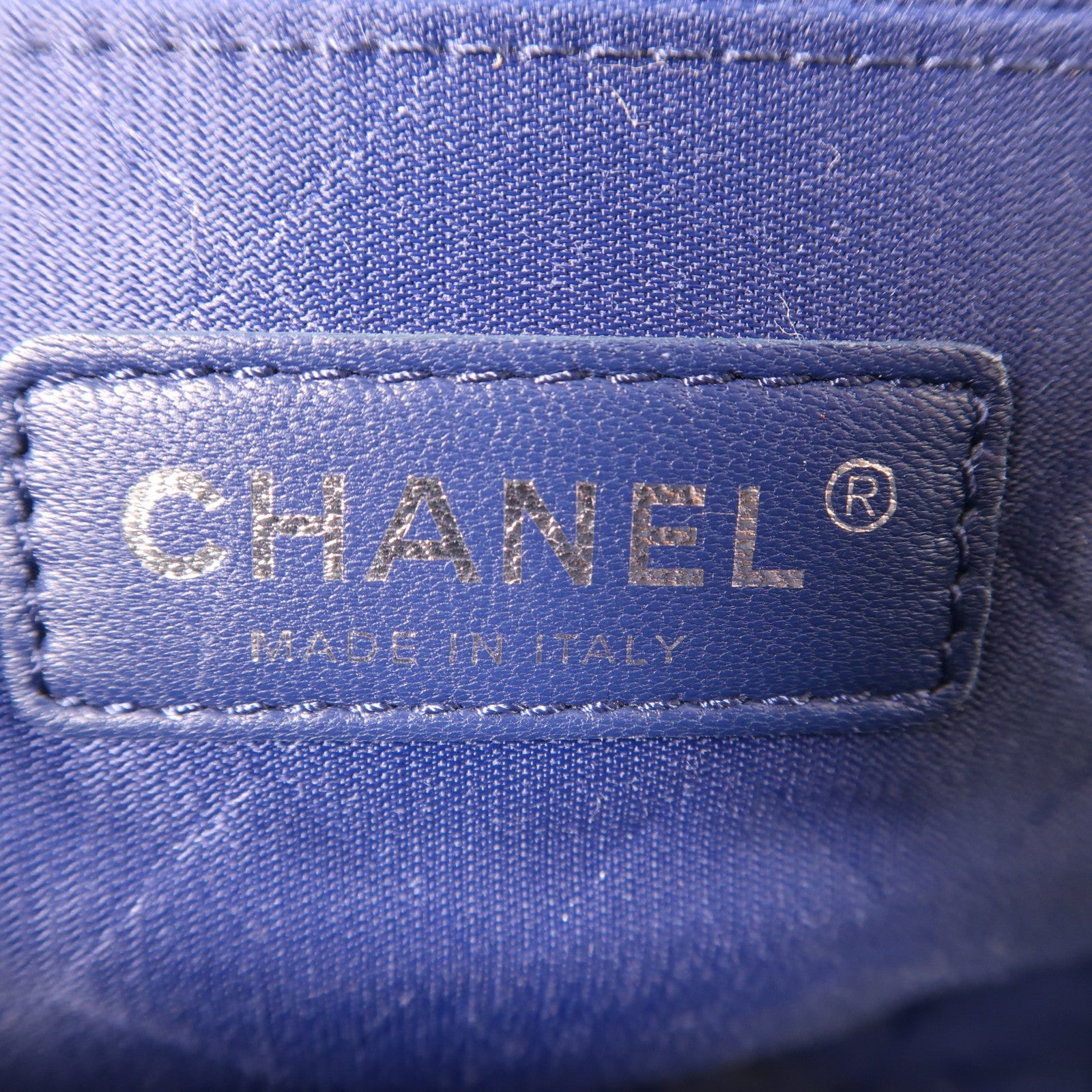 CHANEL 帆布/皮革2 Way Shoulder銀扣手挽肩背兩用袋藍色/紅色