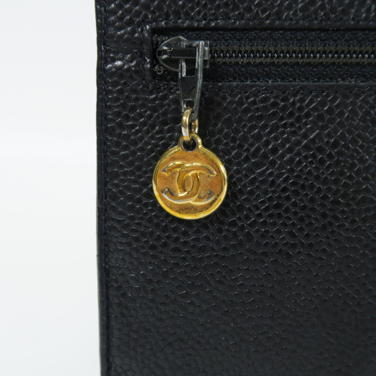 CHANEL 牛皮皮革Wallet金扣長錢包