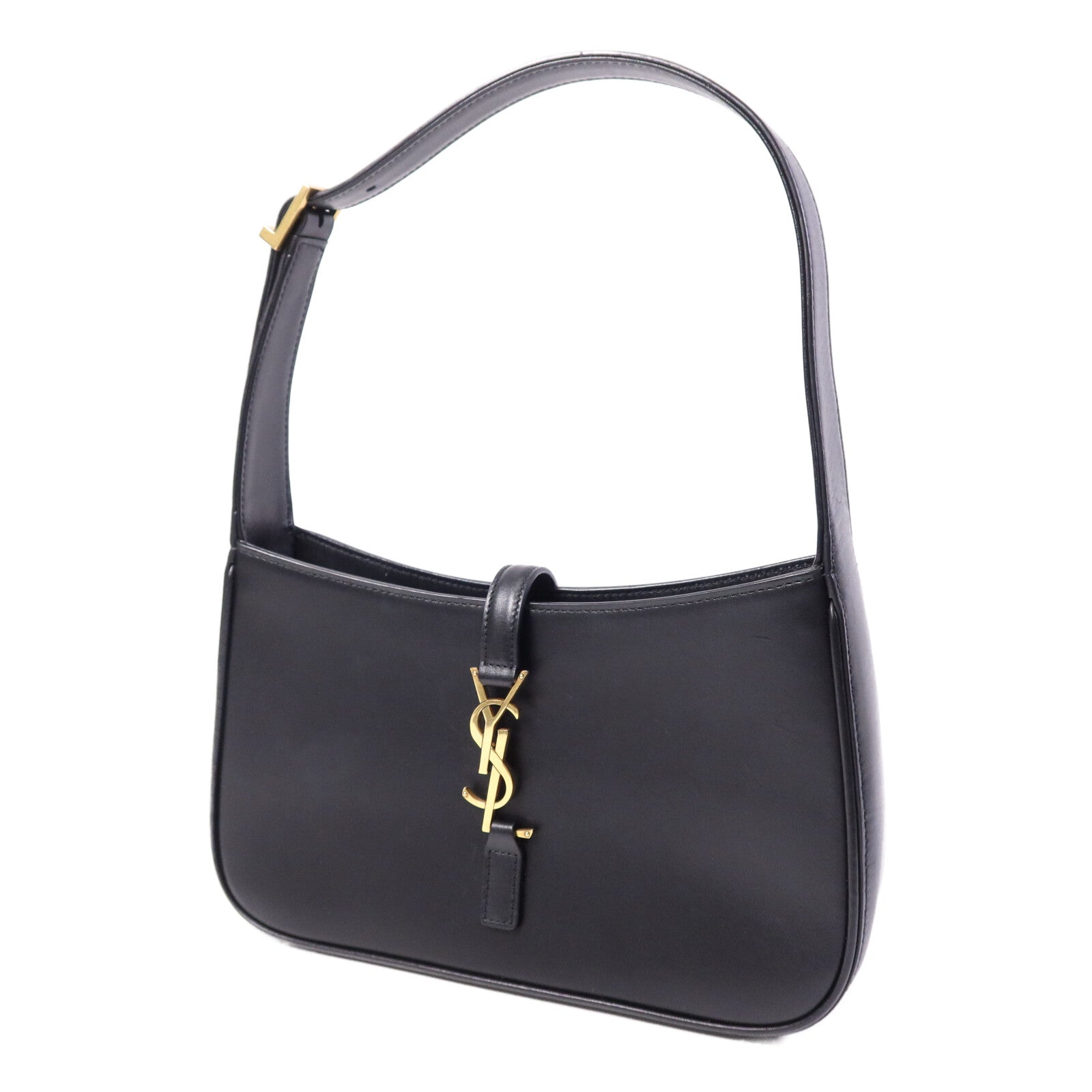 YVES SAINT LAURENT 牛皮皮革LE5A7金扣手挽袋