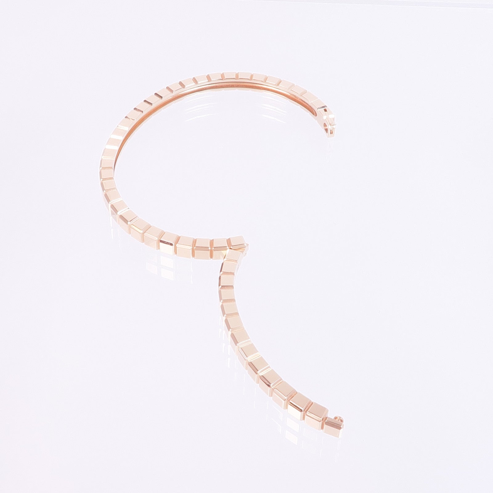 Chopard 18K玫瑰金Ice Cube Pure Bangle L手鐲