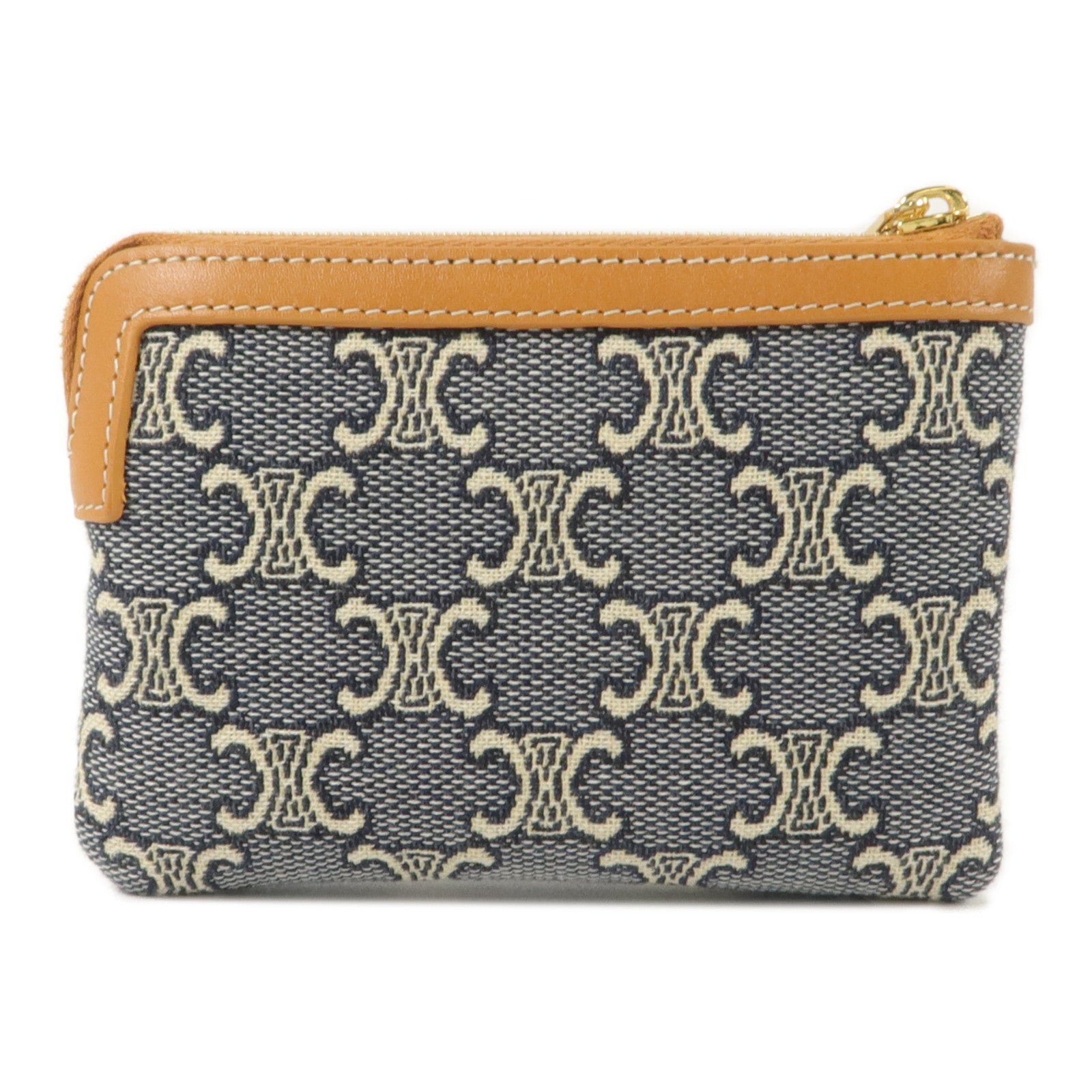 CELINE 帆布Jacqaurd Triomphe All Over Coin Purse零錢包