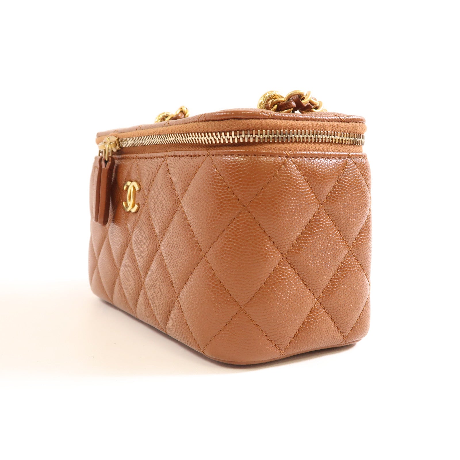 CHANEL 牛皮皮革Shoulder bag金扣鏈帶肩背袋
